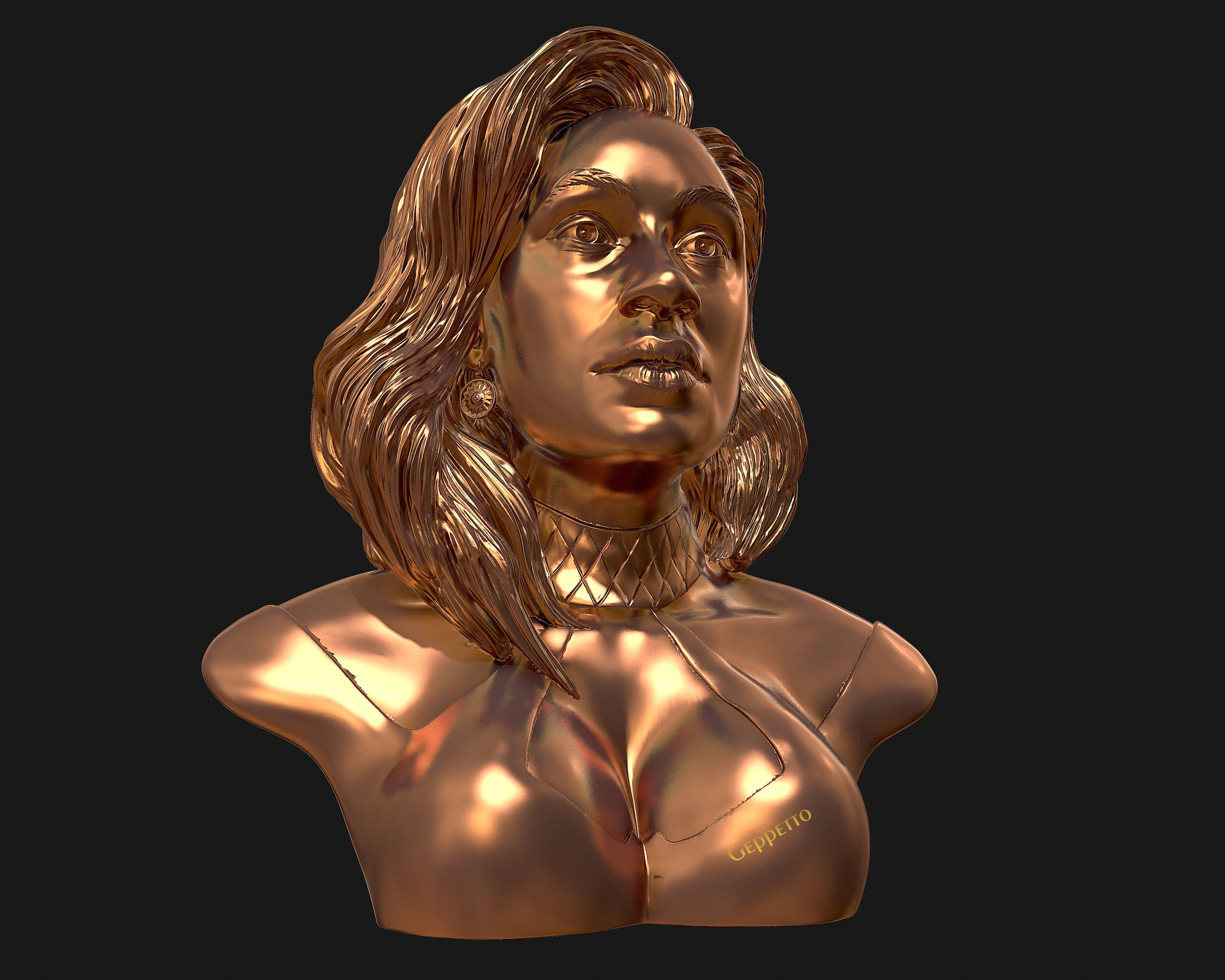 Cardi B 3D model Ready to 3D print 3D print model_23