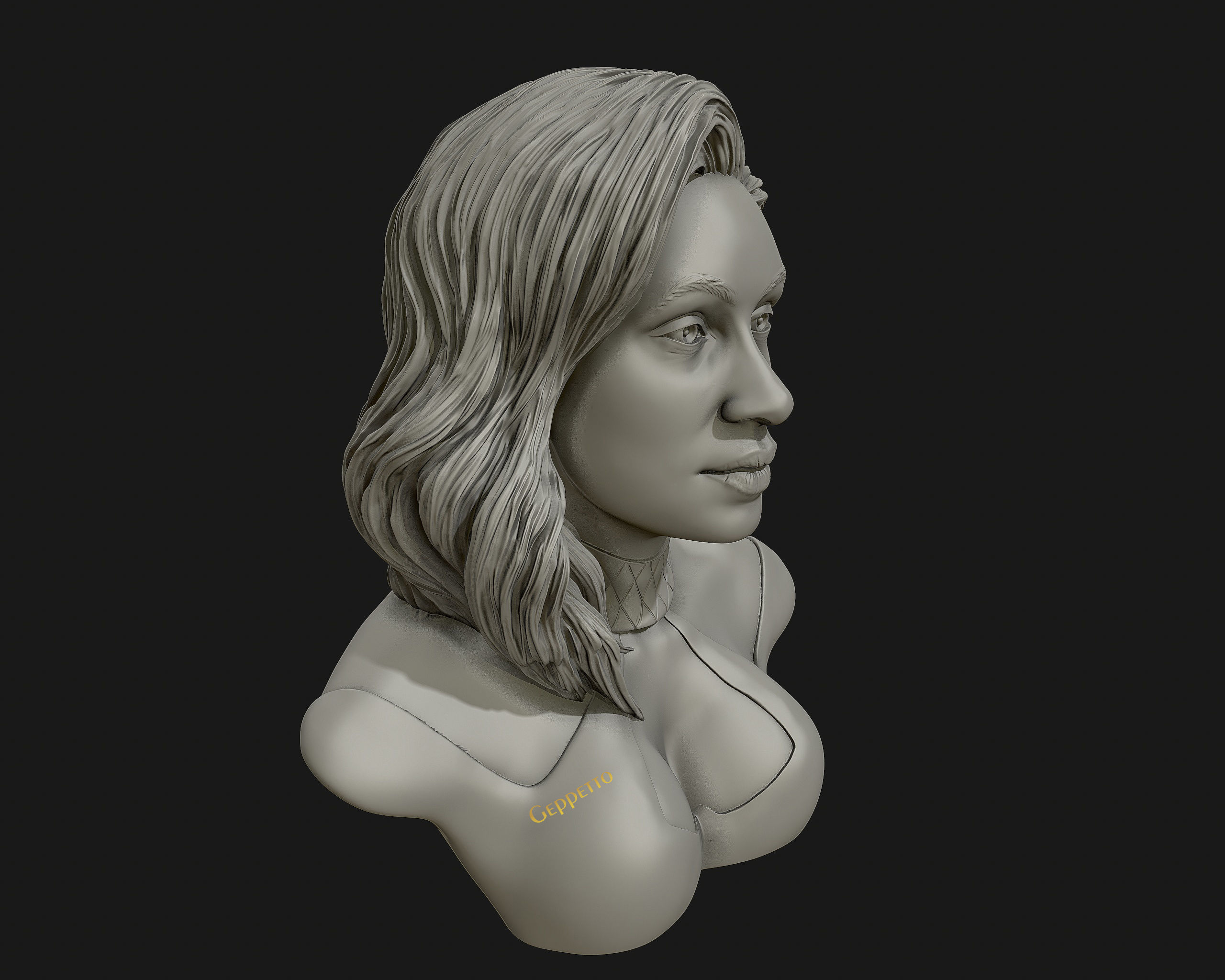 Cardi B 3D model Ready to 3D print 3D print model_13