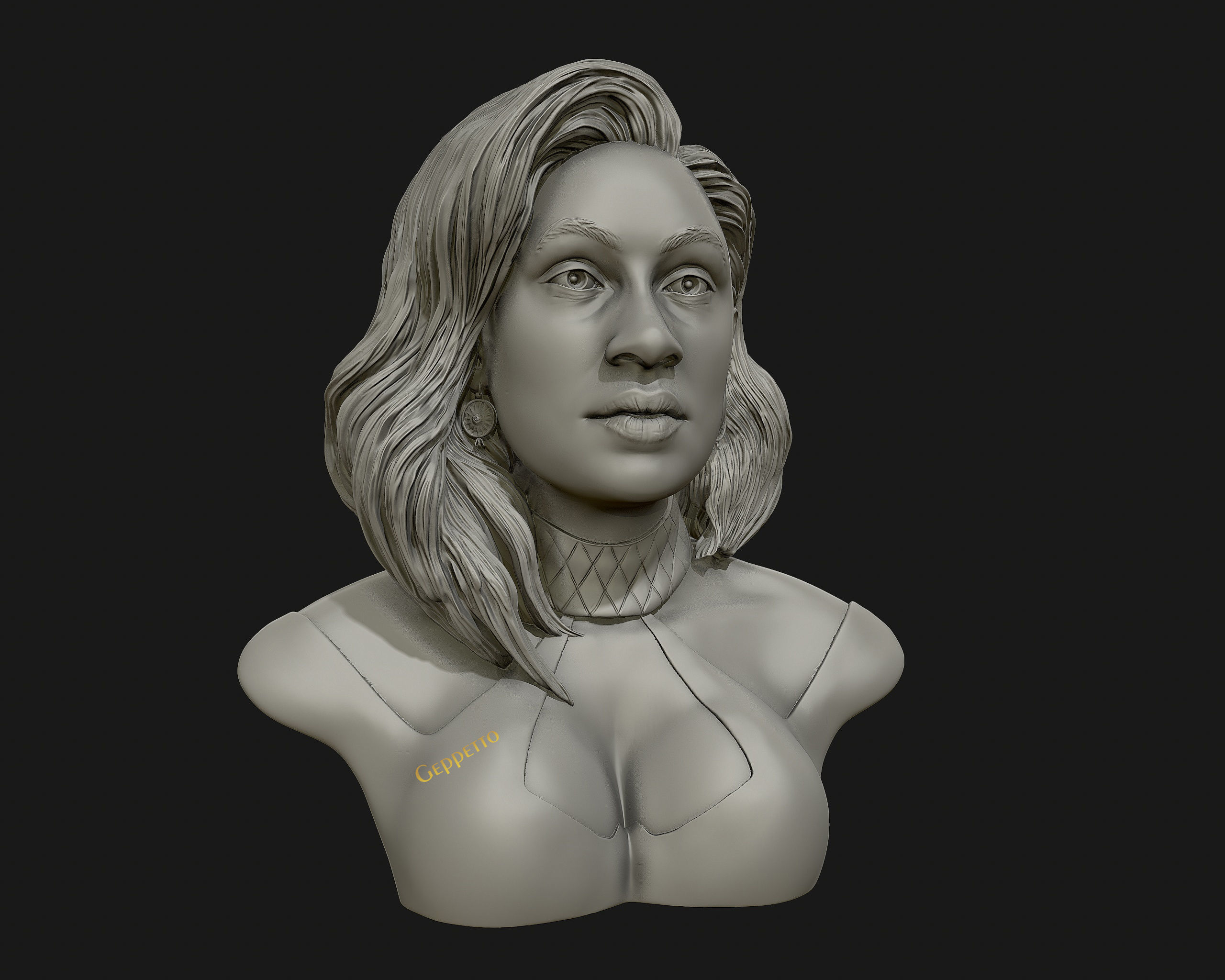 Cardi B 3D model Ready to 3D print 3D print model_8