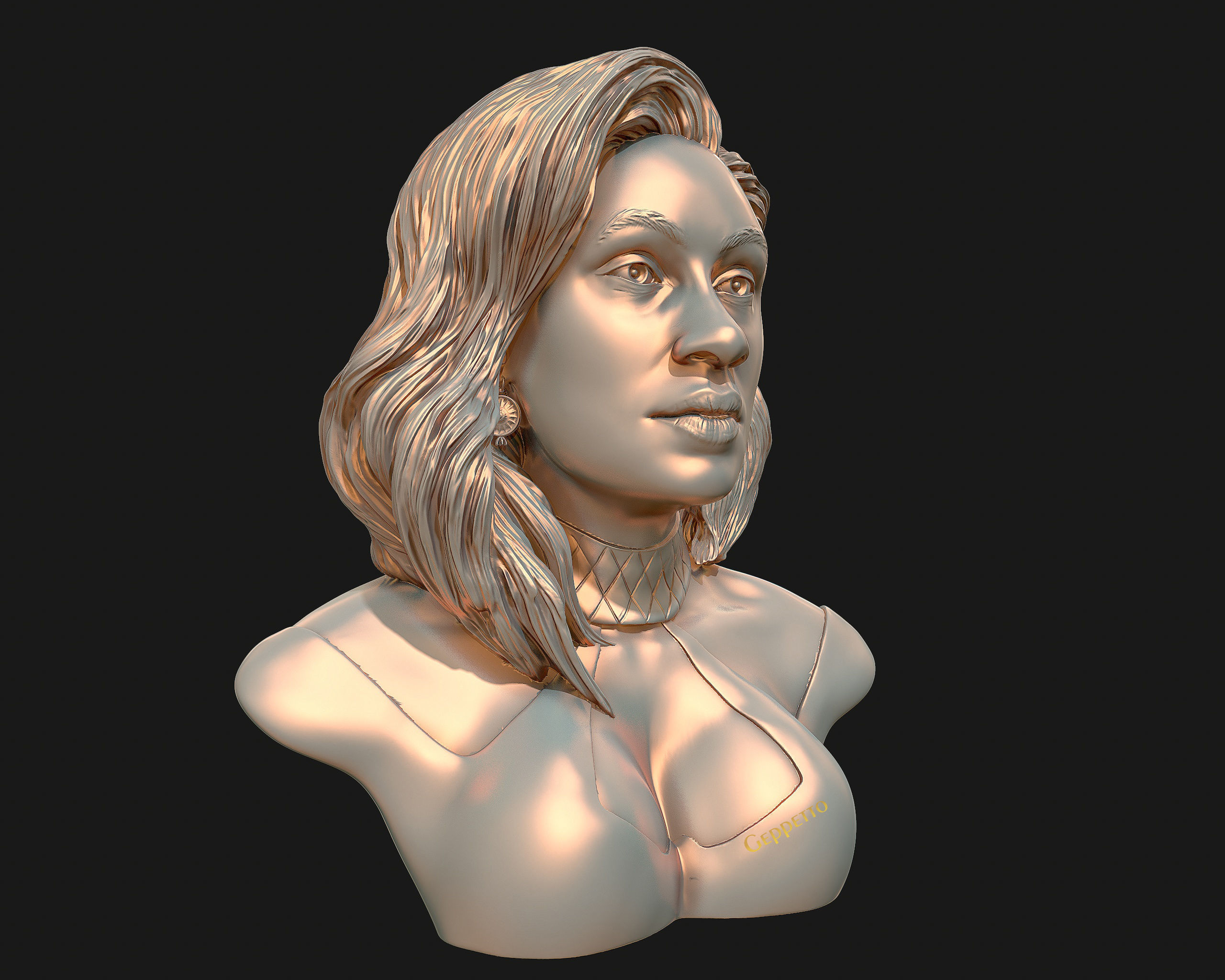 Cardi B 3D model Ready to 3D print 3D print model_18