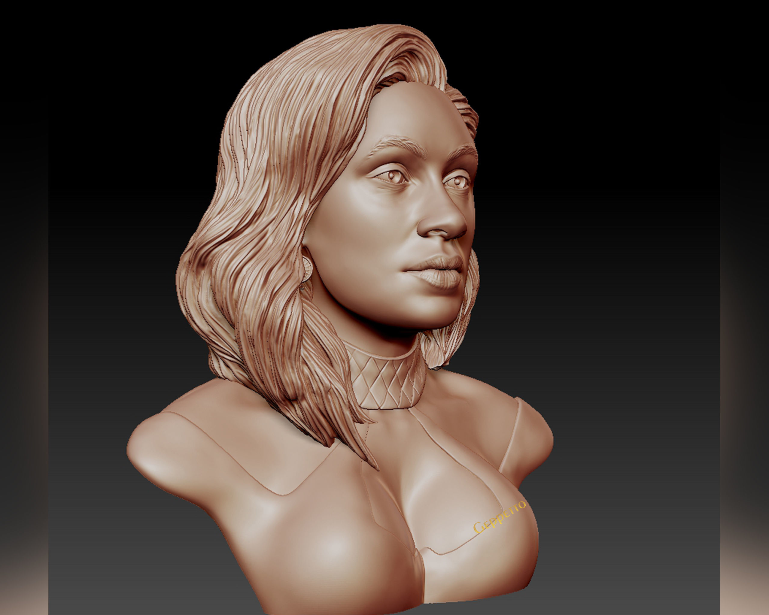Cardi B 3D model Ready to 3D print 3D print model_3
