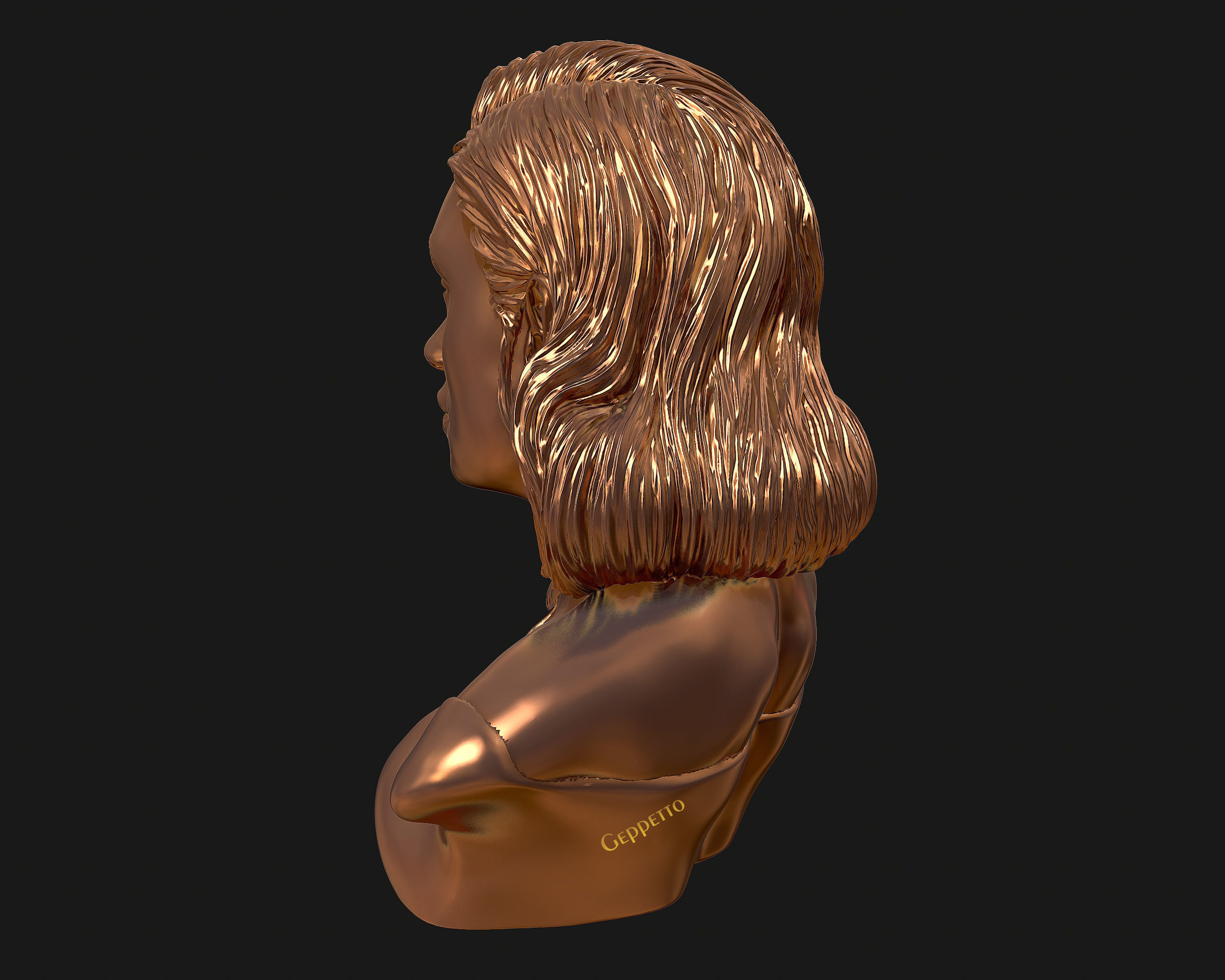 Cardi B 3D model Ready to 3D print 3D print model_25