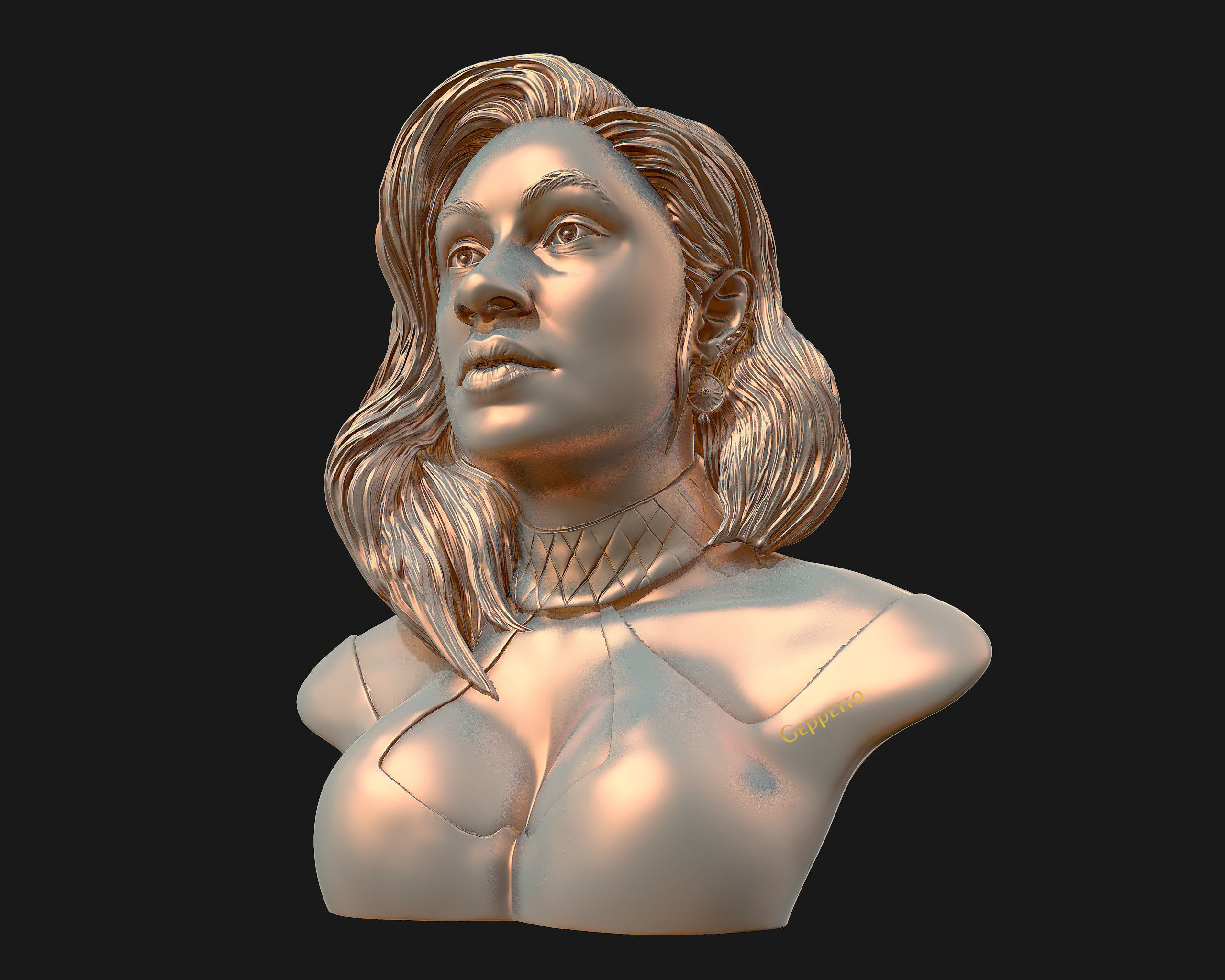 Cardi B 3D model Ready to 3D print 3D print model_1