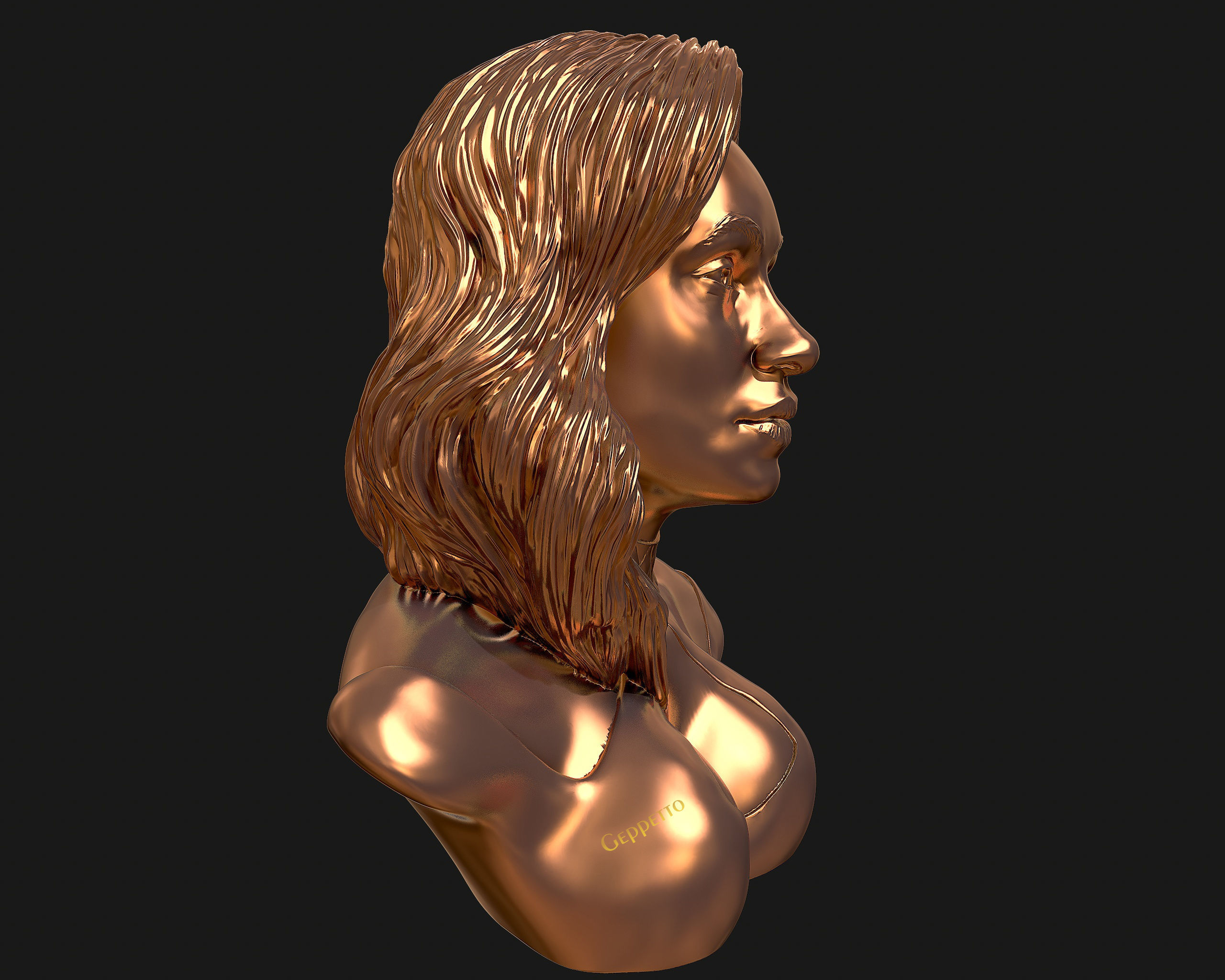 Cardi B 3D model Ready to 3D print 3D print model_28