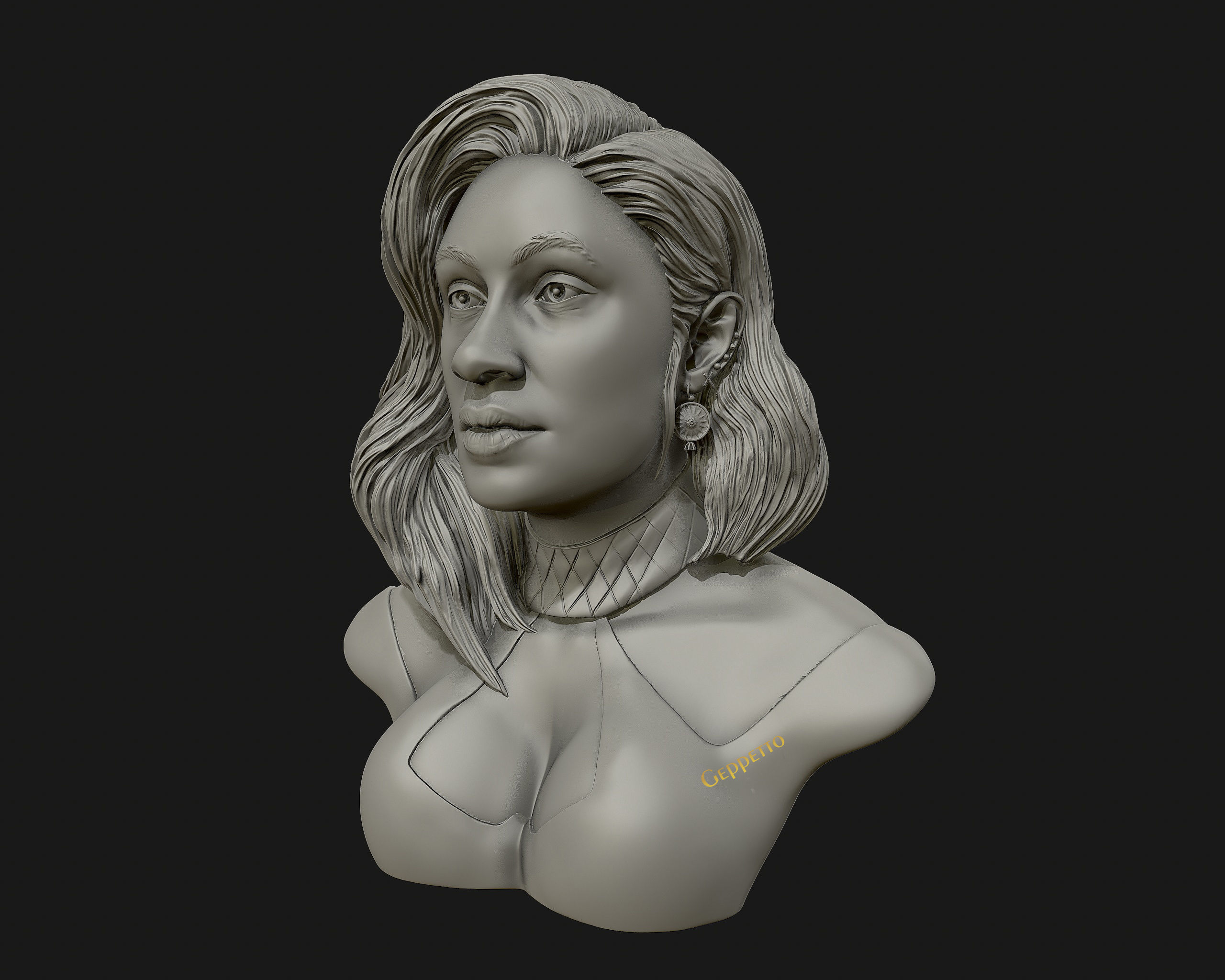 Cardi B 3D model Ready to 3D print 3D print model_35