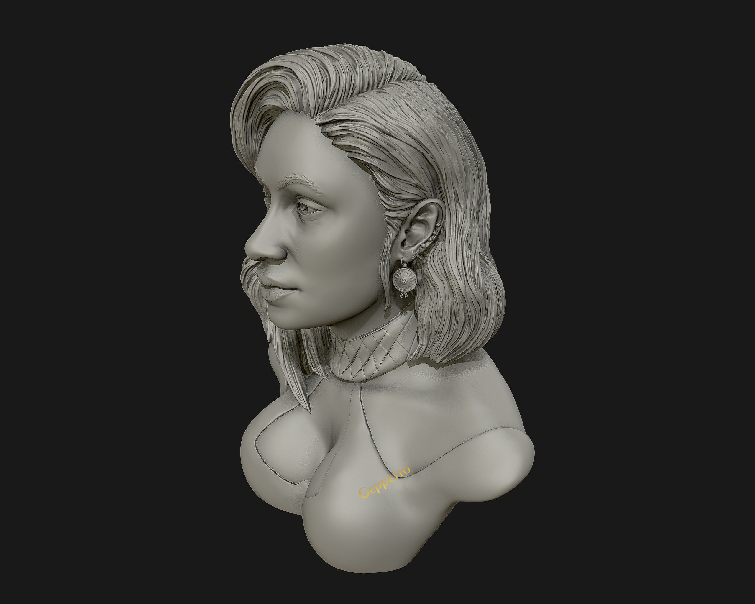 Cardi B 3D model Ready to 3D print 3D print model_38