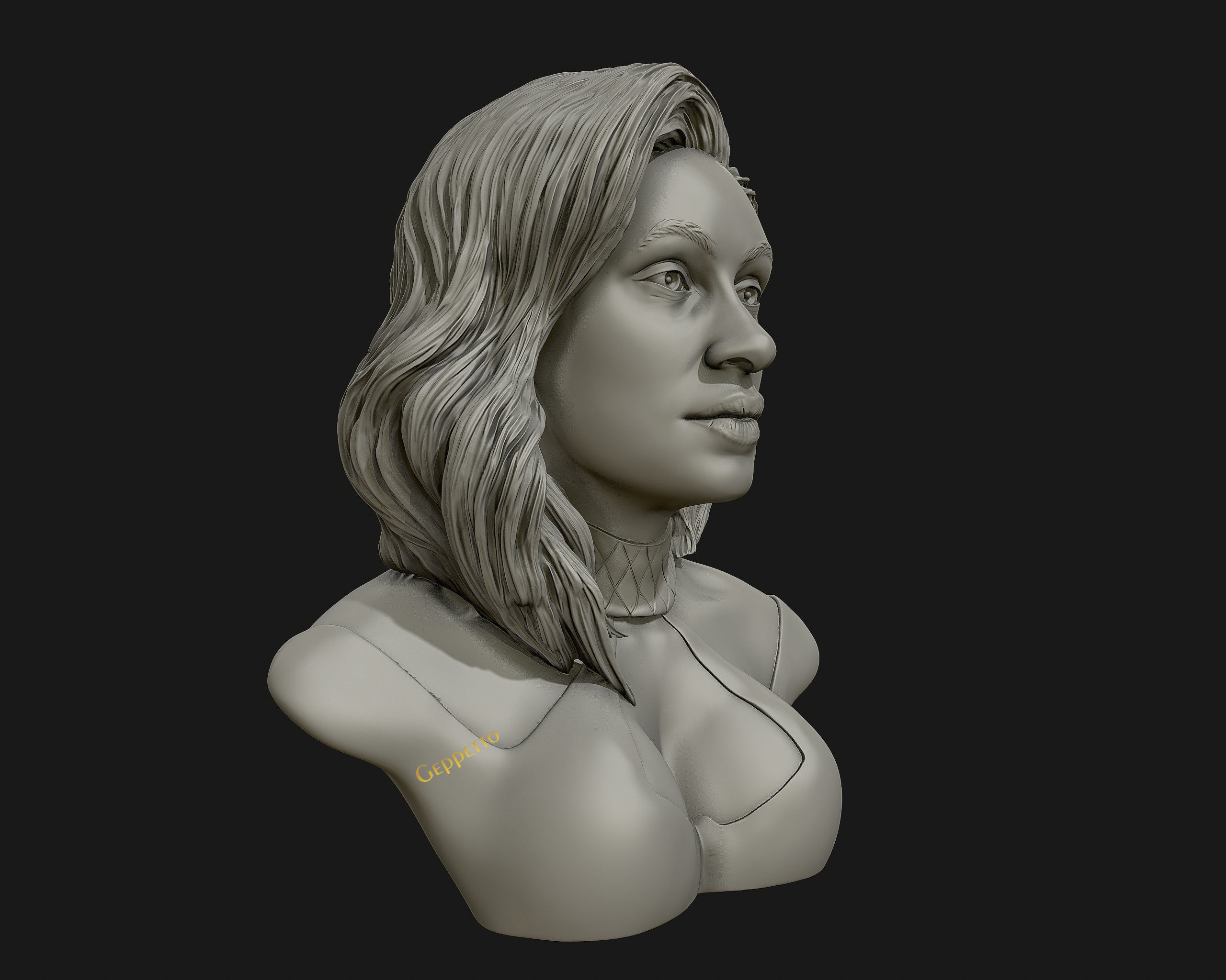 Cardi B 3D model Ready to 3D print 3D print model_11