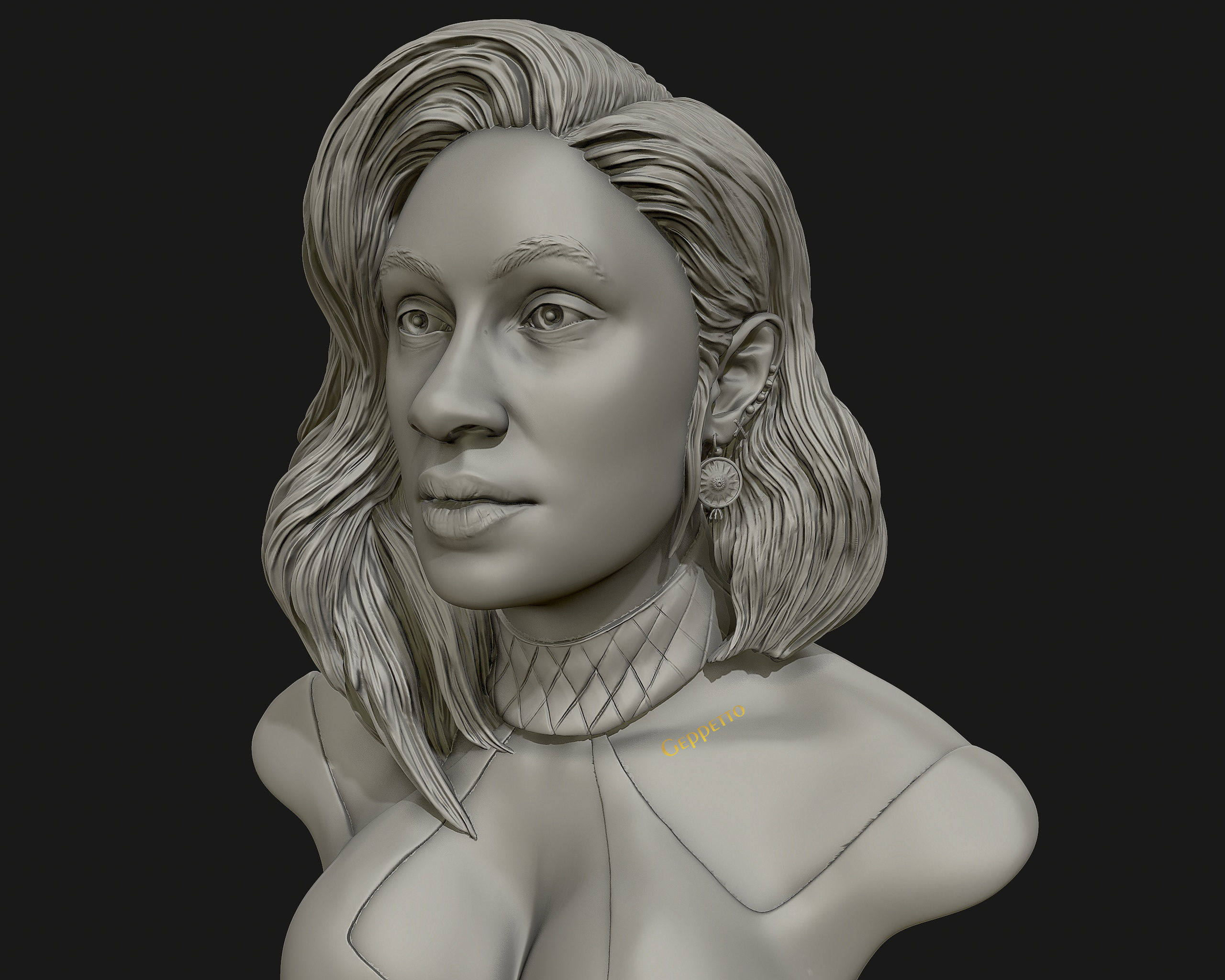 Cardi B 3D model Ready to 3D print 3D print model_15