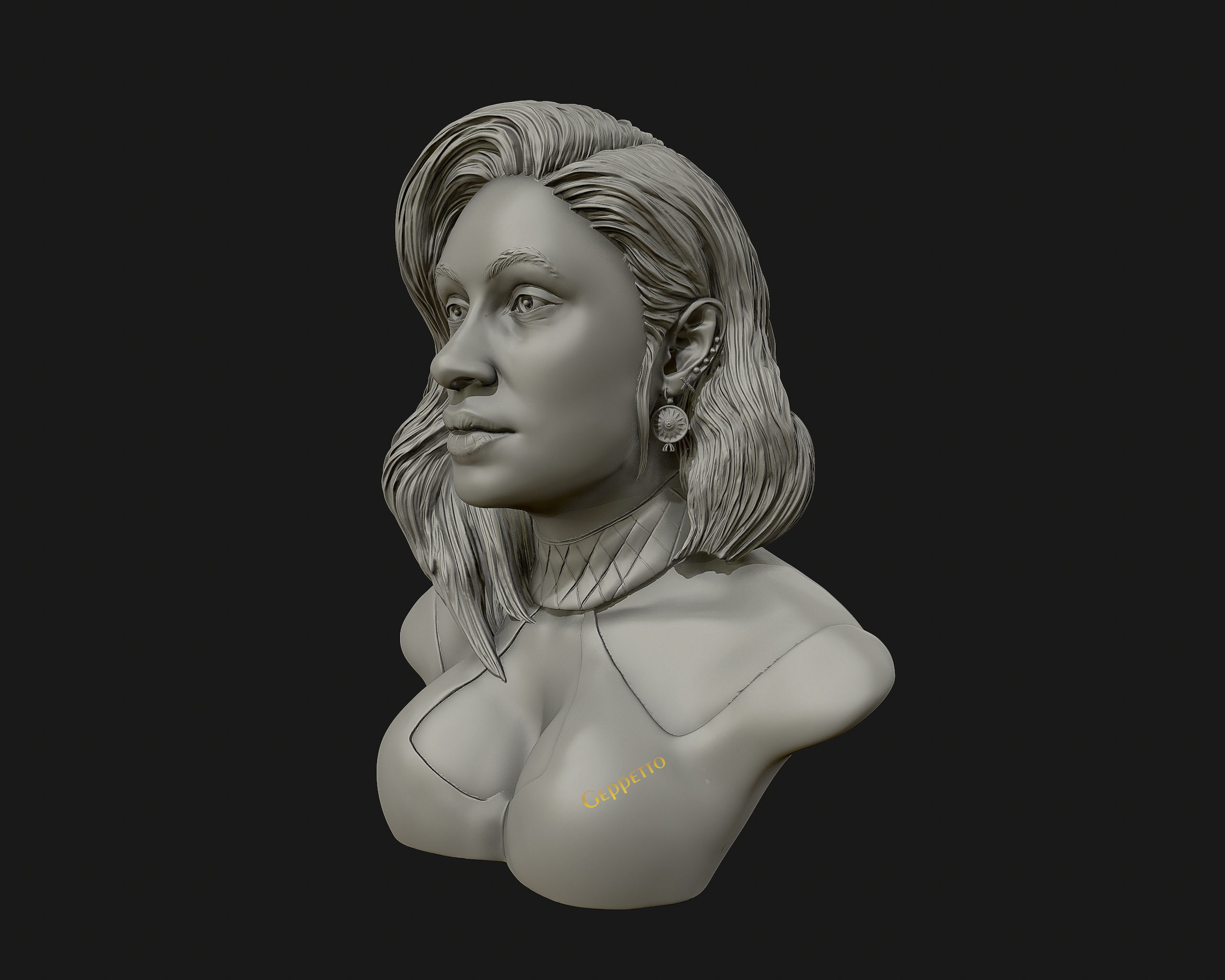Cardi B 3D model Ready to 3D print 3D print model_36