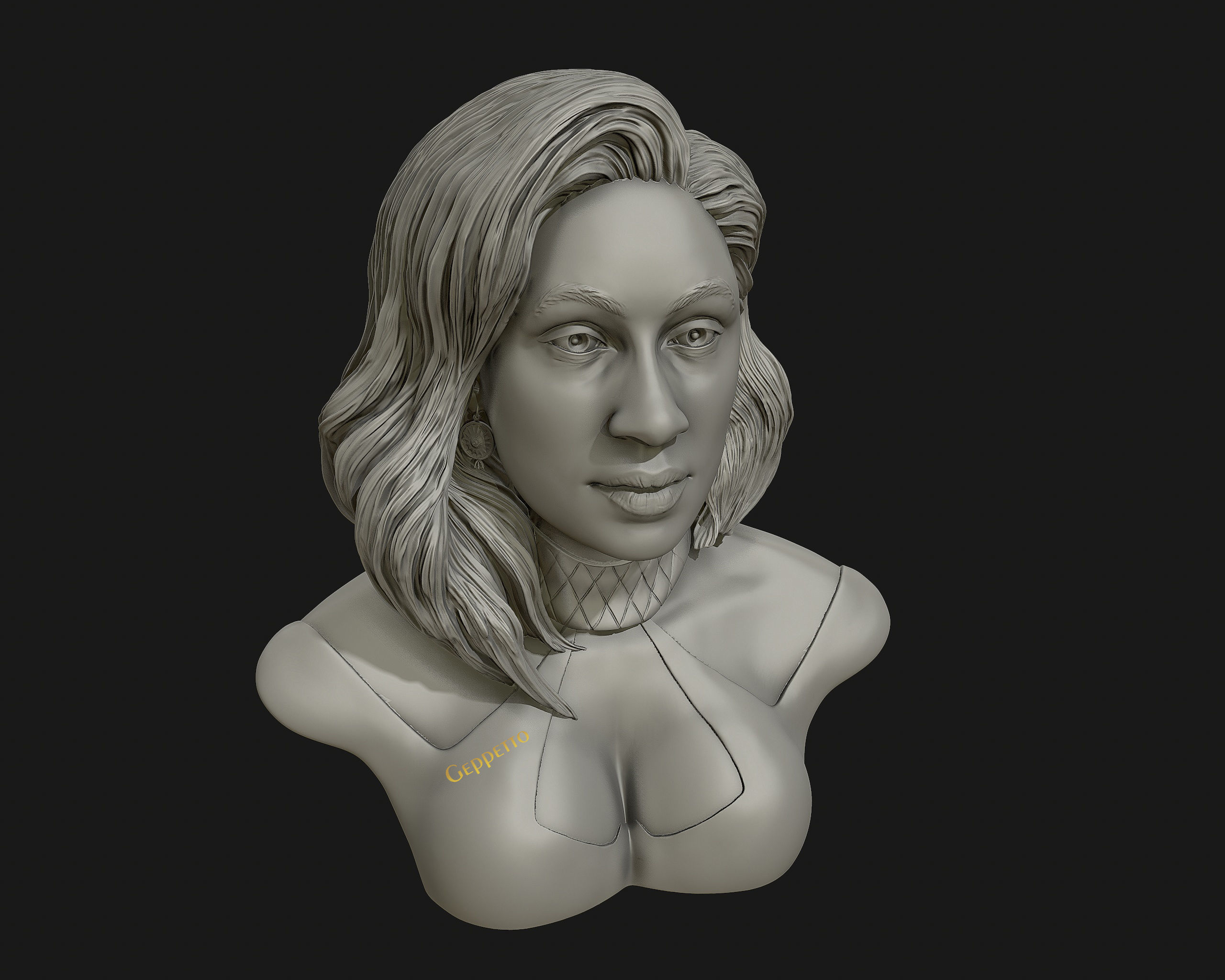 Cardi B 3D model Ready to 3D print 3D print model_14