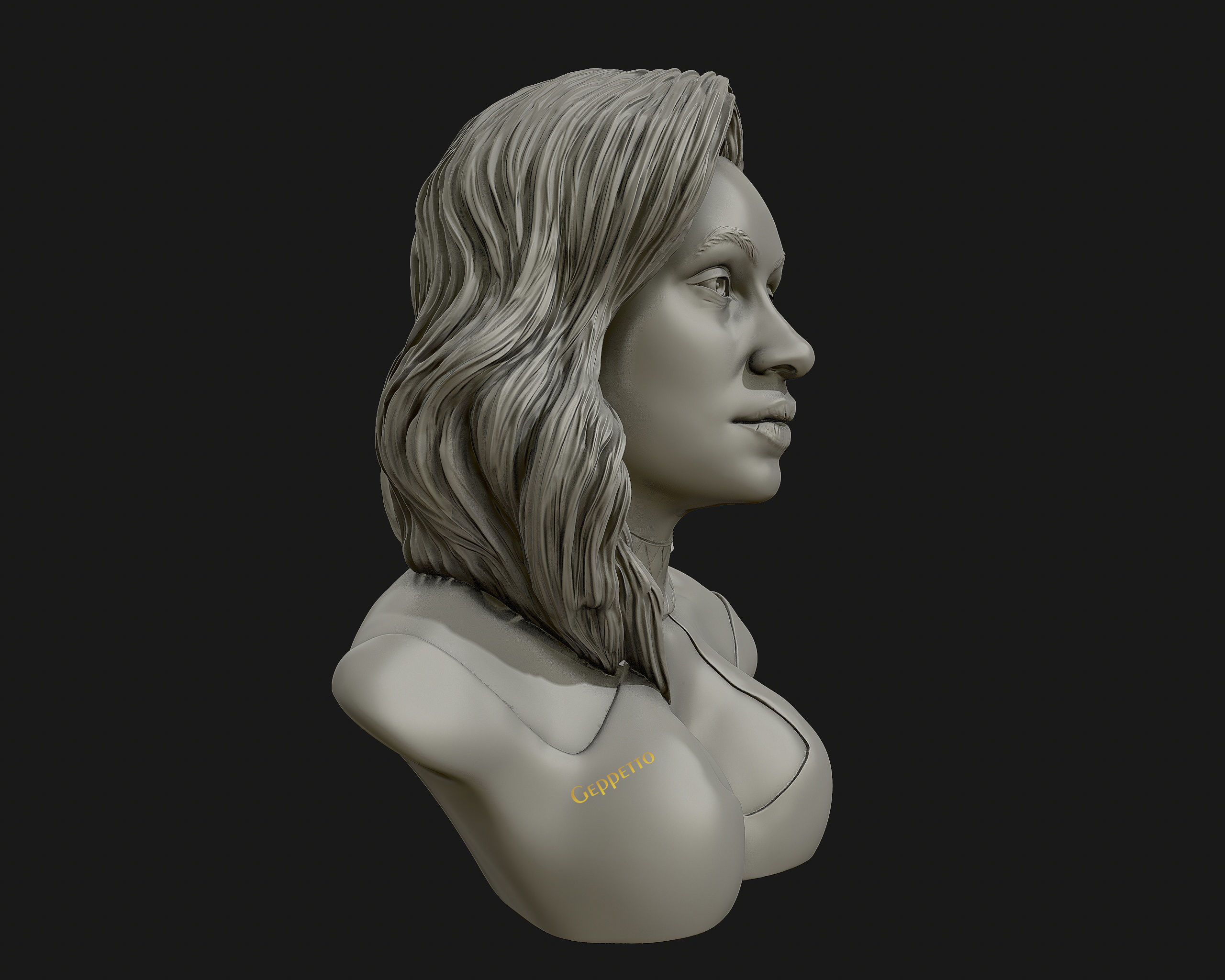 Cardi B 3D model Ready to 3D print 3D print model_12