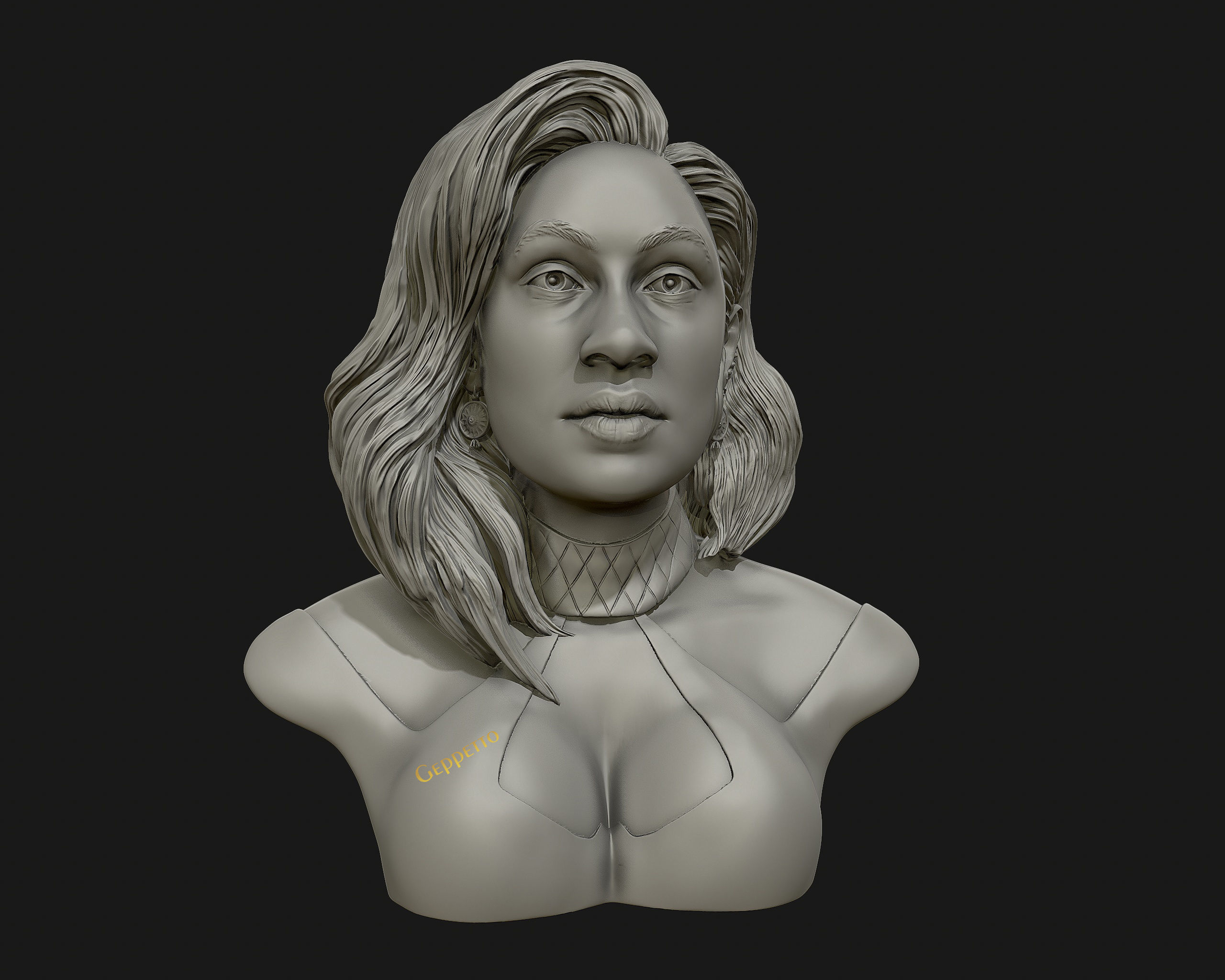 Cardi B 3D model Ready to 3D print 3D print model_39