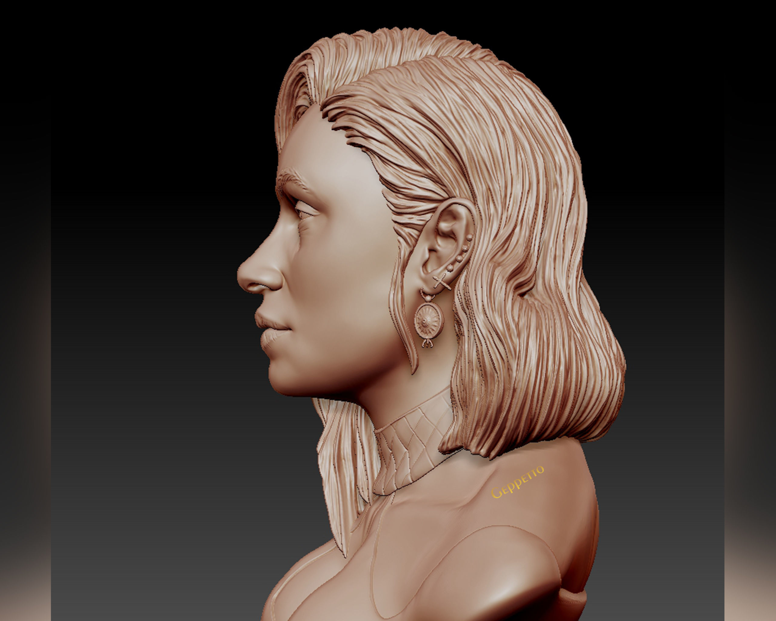 Cardi B 3D model Ready to 3D print 3D print model_33