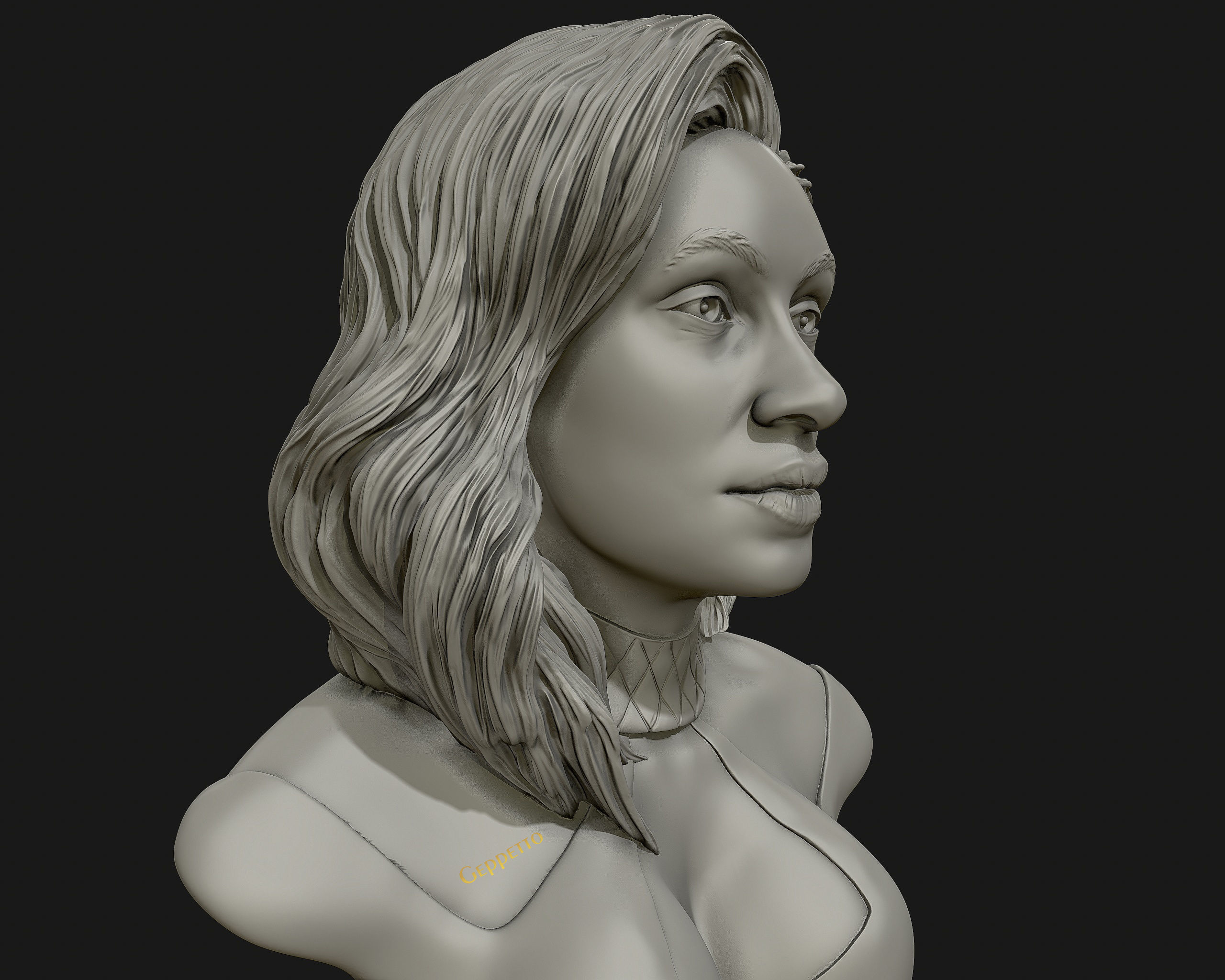 Cardi B 3D model Ready to 3D print 3D print model_16
