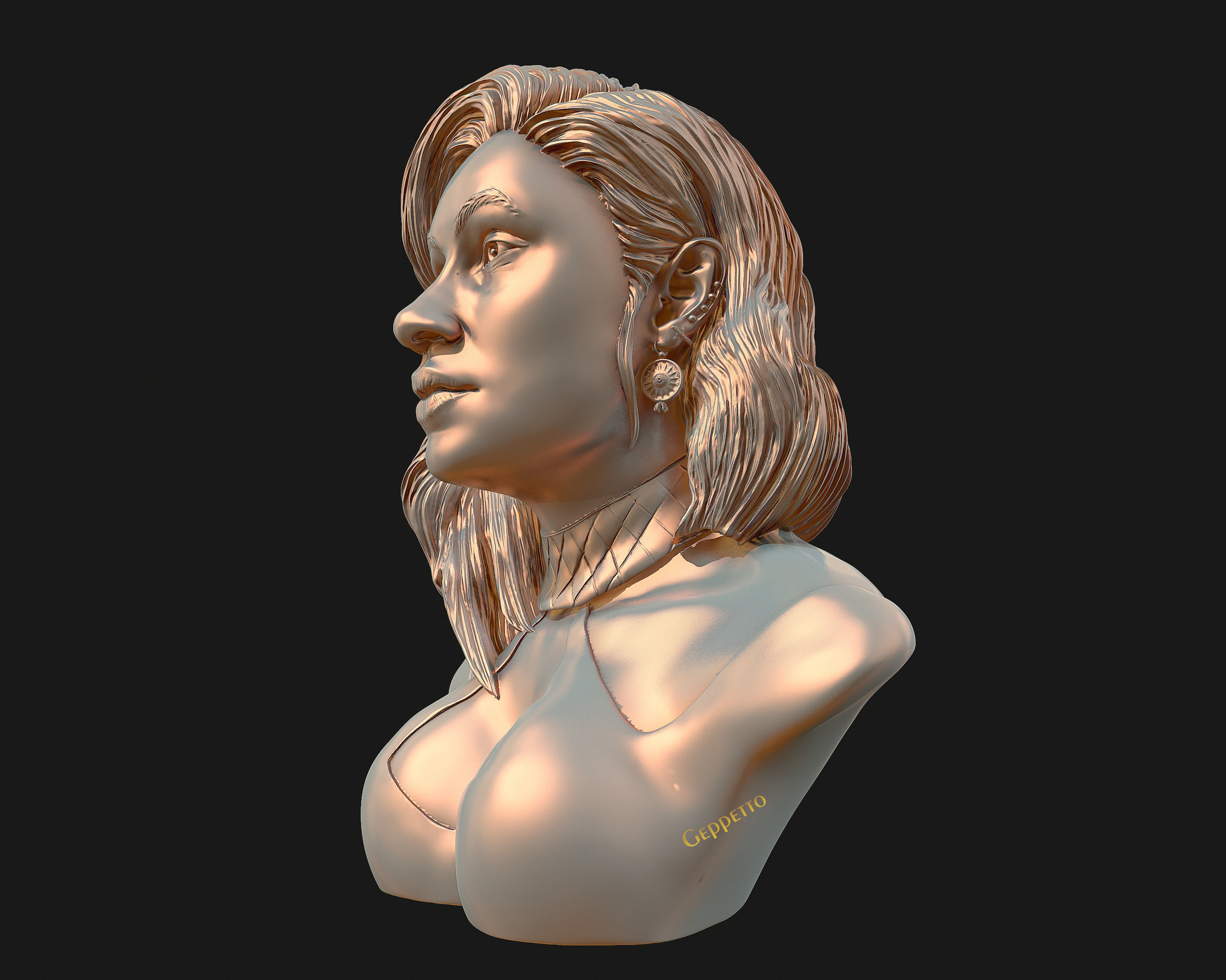 Cardi B 3D model Ready to 3D print 3D print model_20