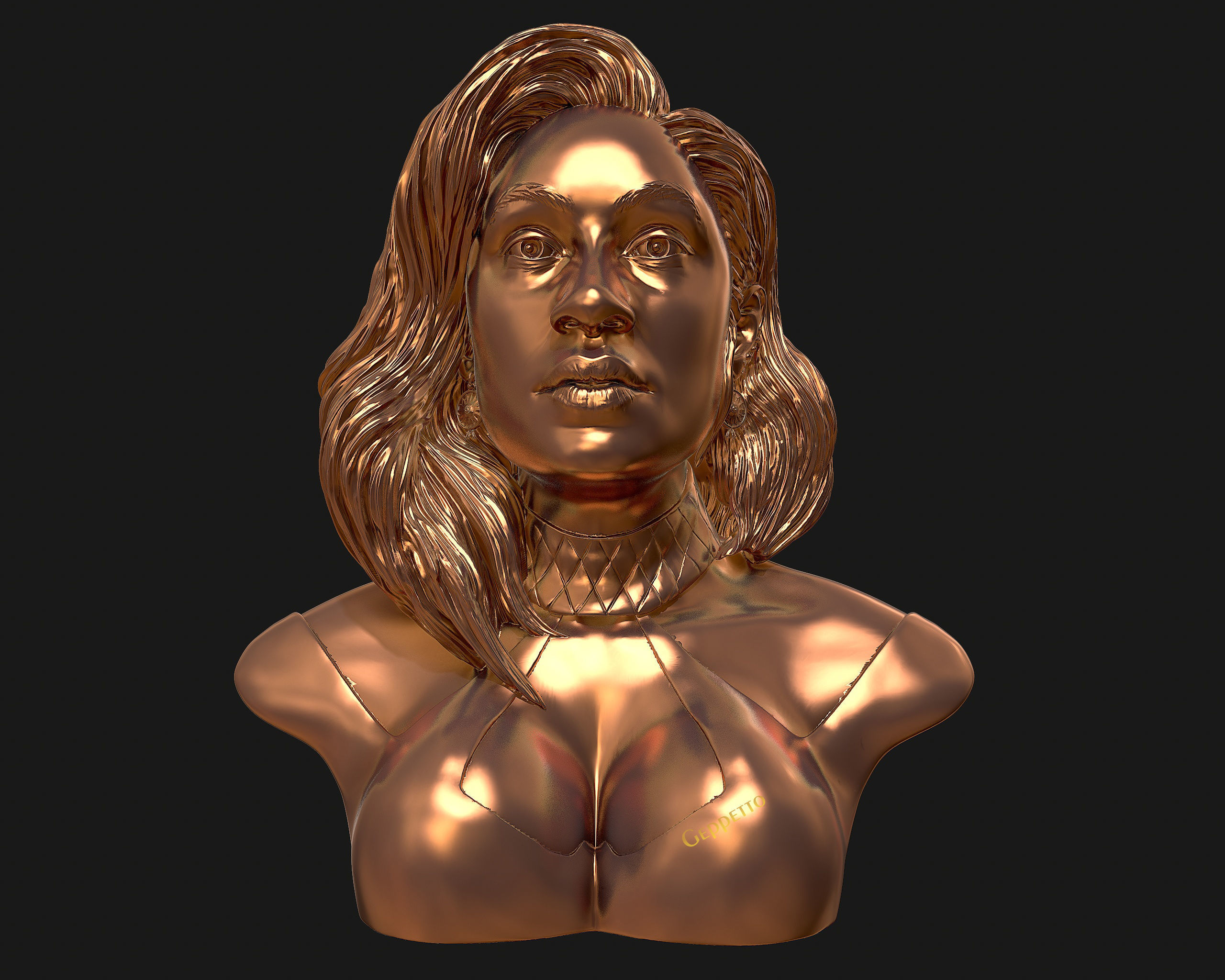 Cardi B 3D model Ready to 3D print 3D print model_21