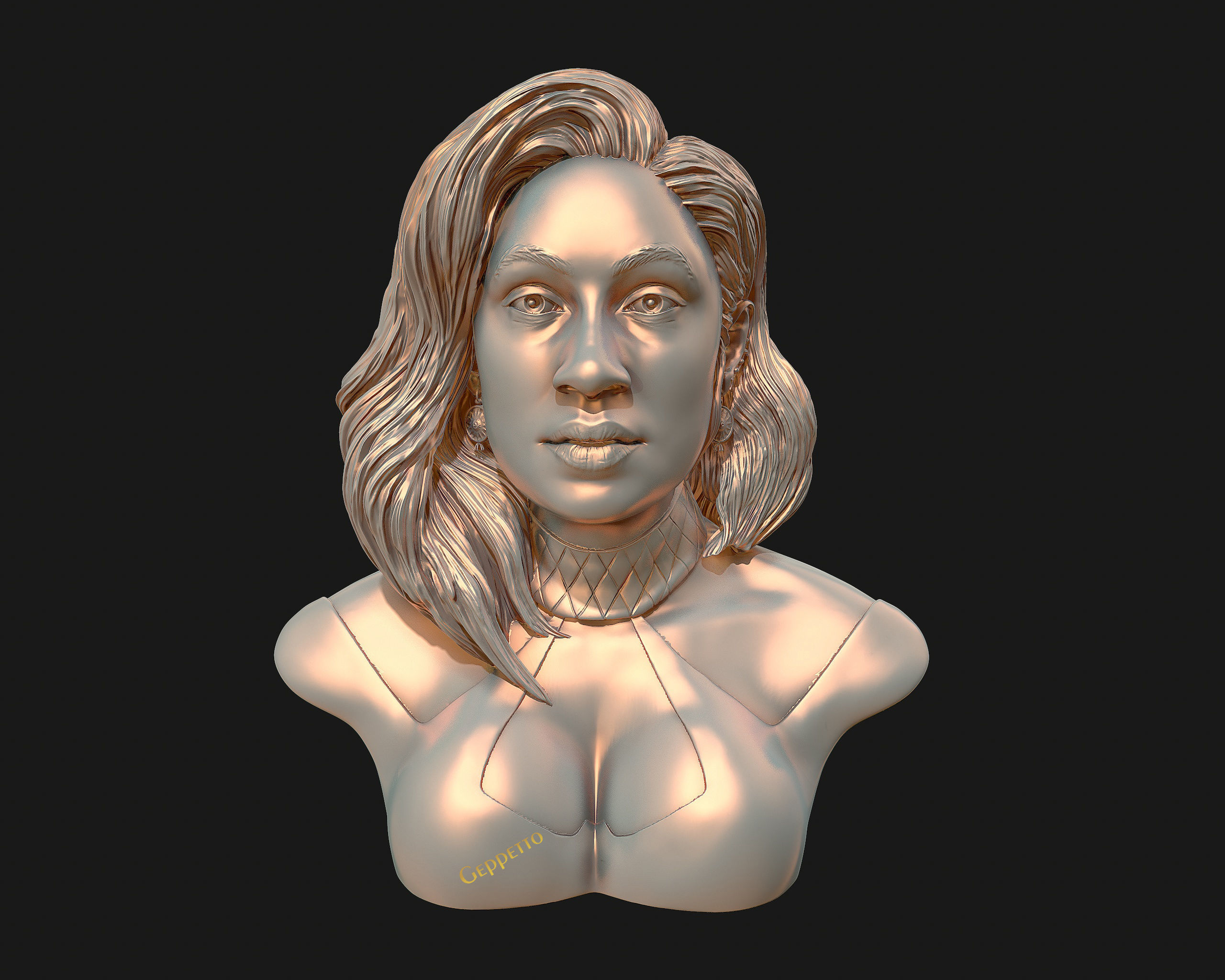 Cardi B 3D model Ready to 3D print 3D print model_6