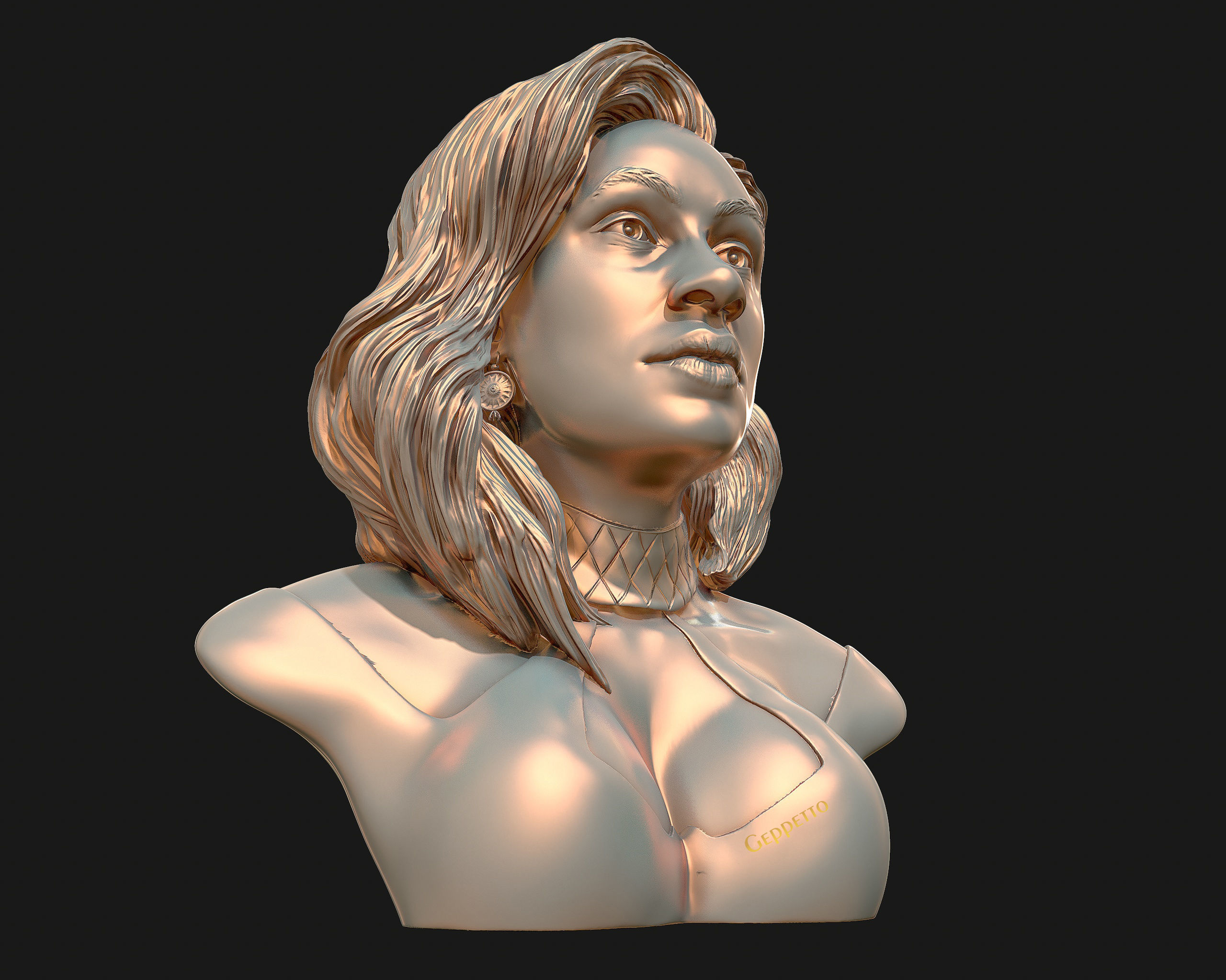 Cardi B 3D model Ready to 3D print 3D print model_5