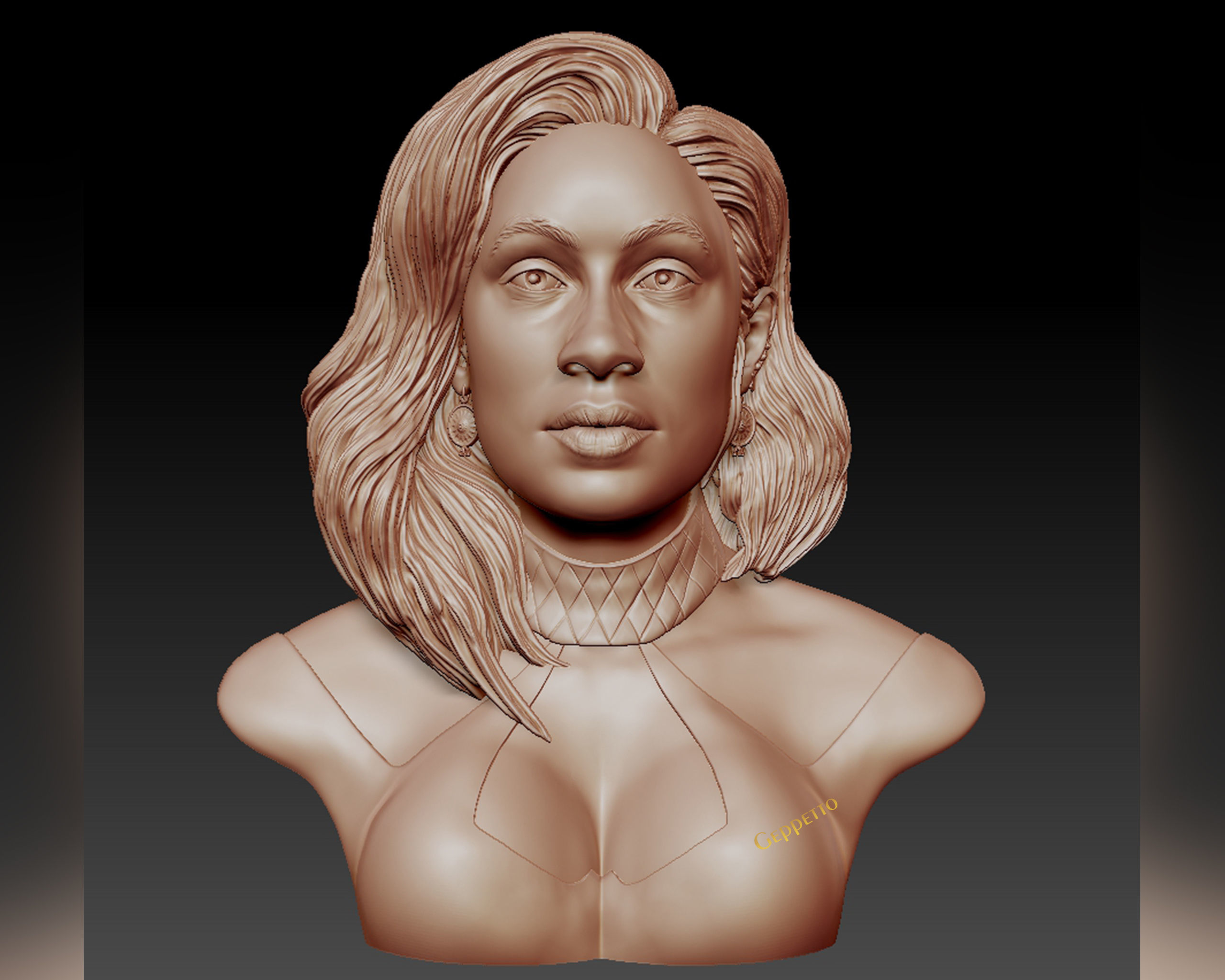 Cardi B 3D model Ready to 3D print 3D print model_2