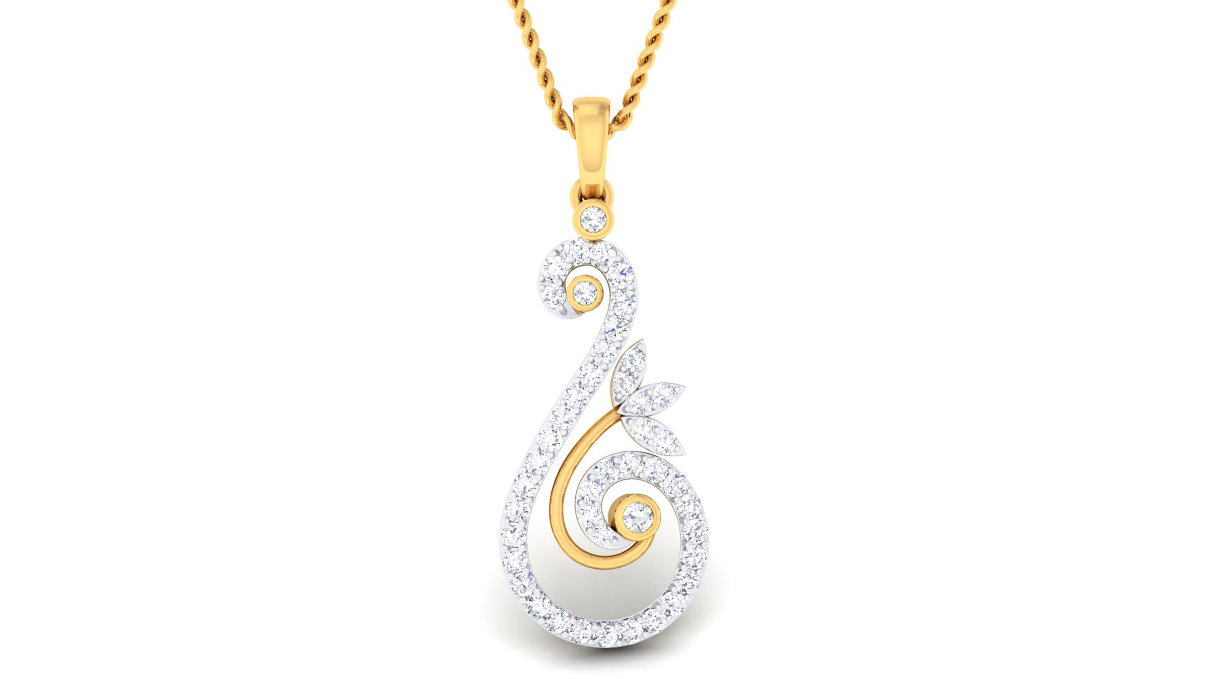 Women pendant-earrings set 3dm mgx render detail 3D print model 3D print model_8