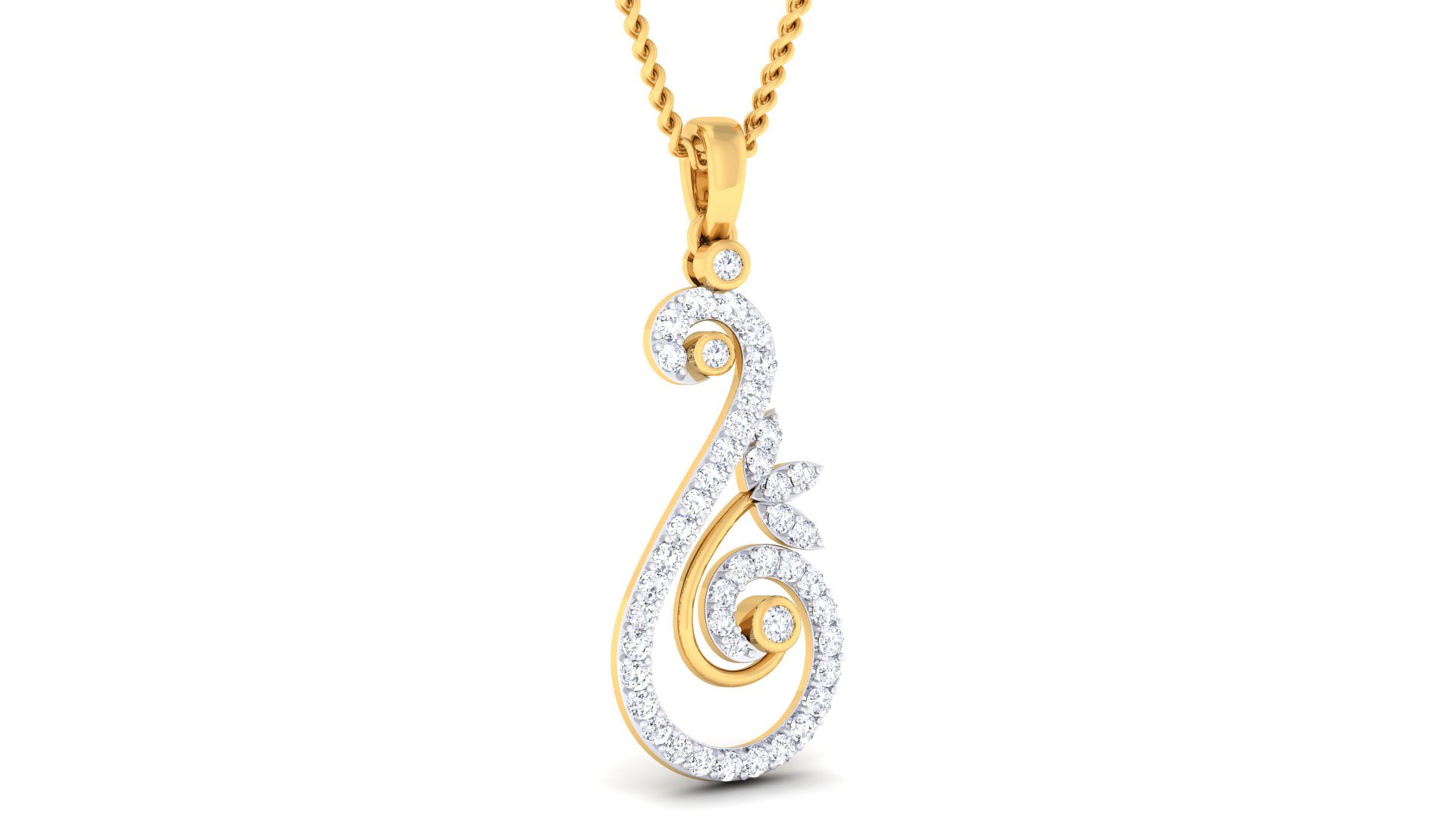 Women pendant-earrings set 3dm mgx render detail 3D print model 3D print model_7