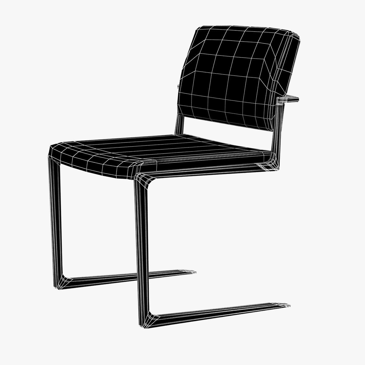 holly hunt shadow dining chair 3D model_8