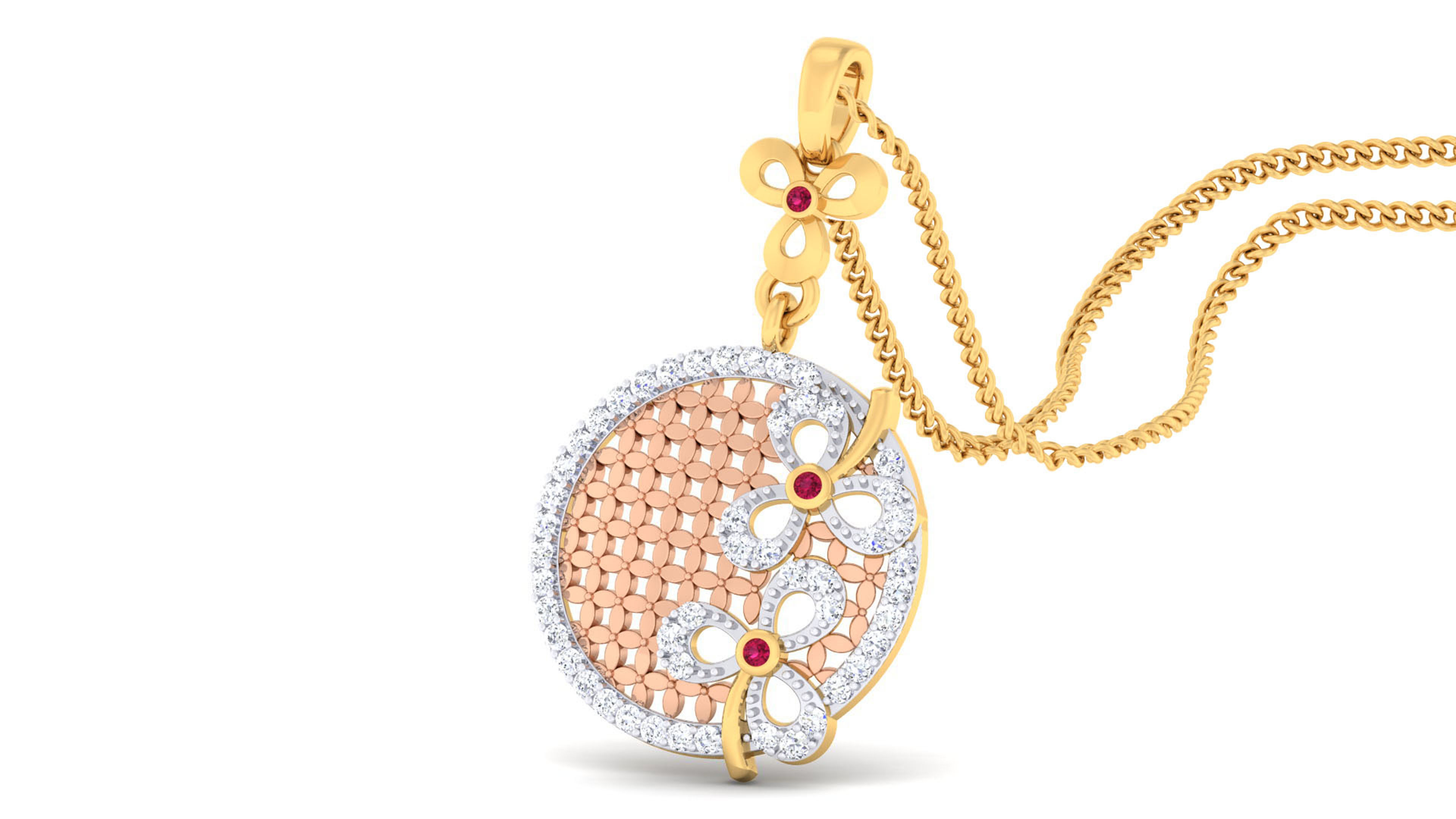 Women pendant-earrings set 3dm mgx render detail 3D print model 3D print model_2