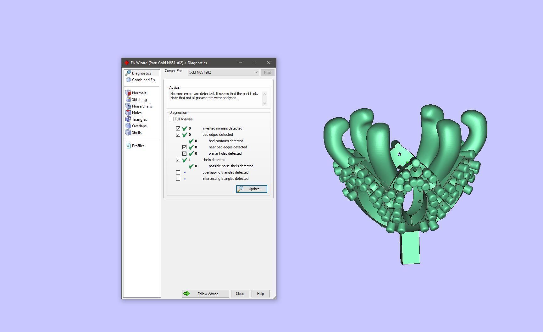 Gold N651 3D print model_16