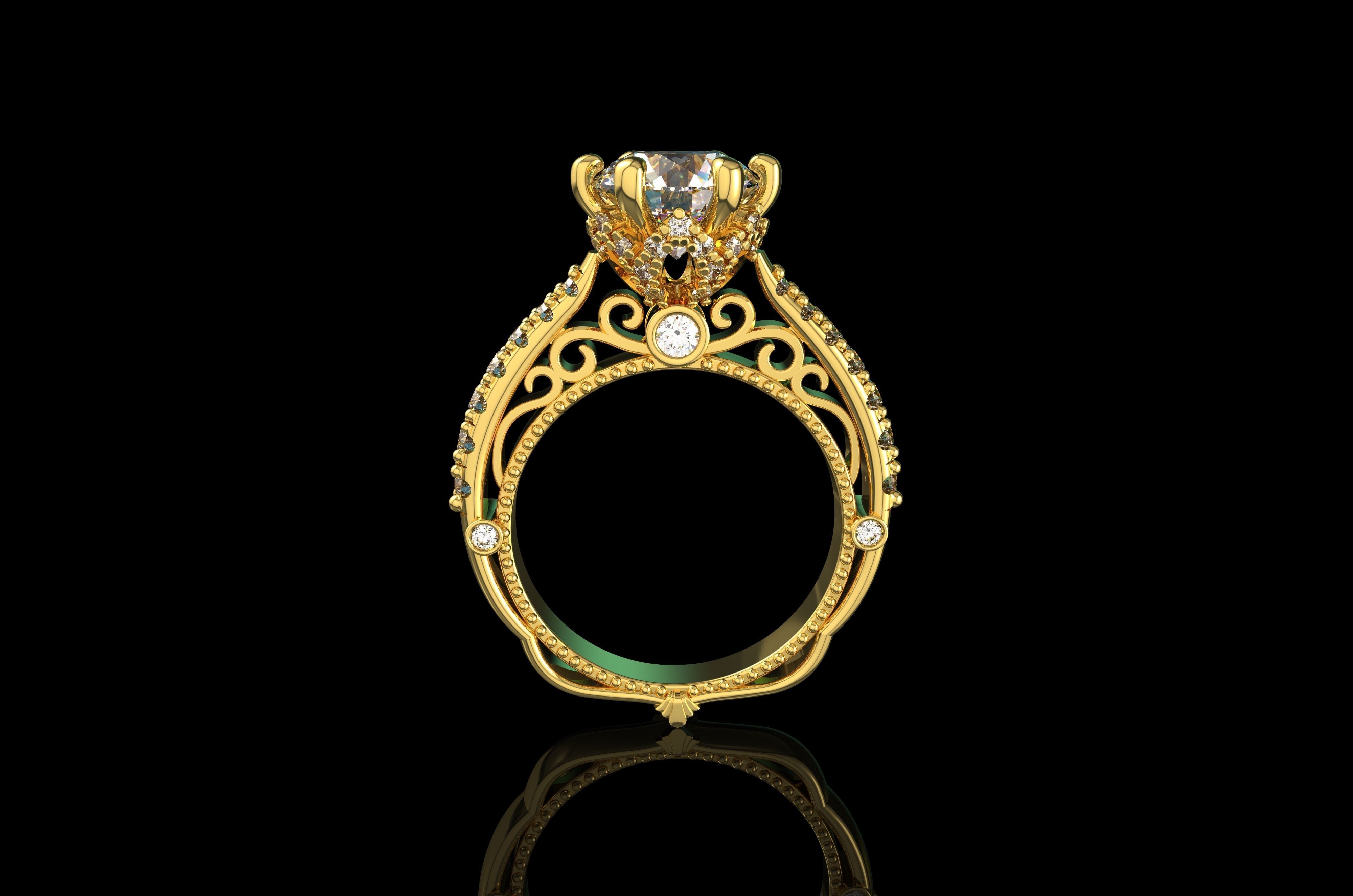 Gold N651 3D print model_4