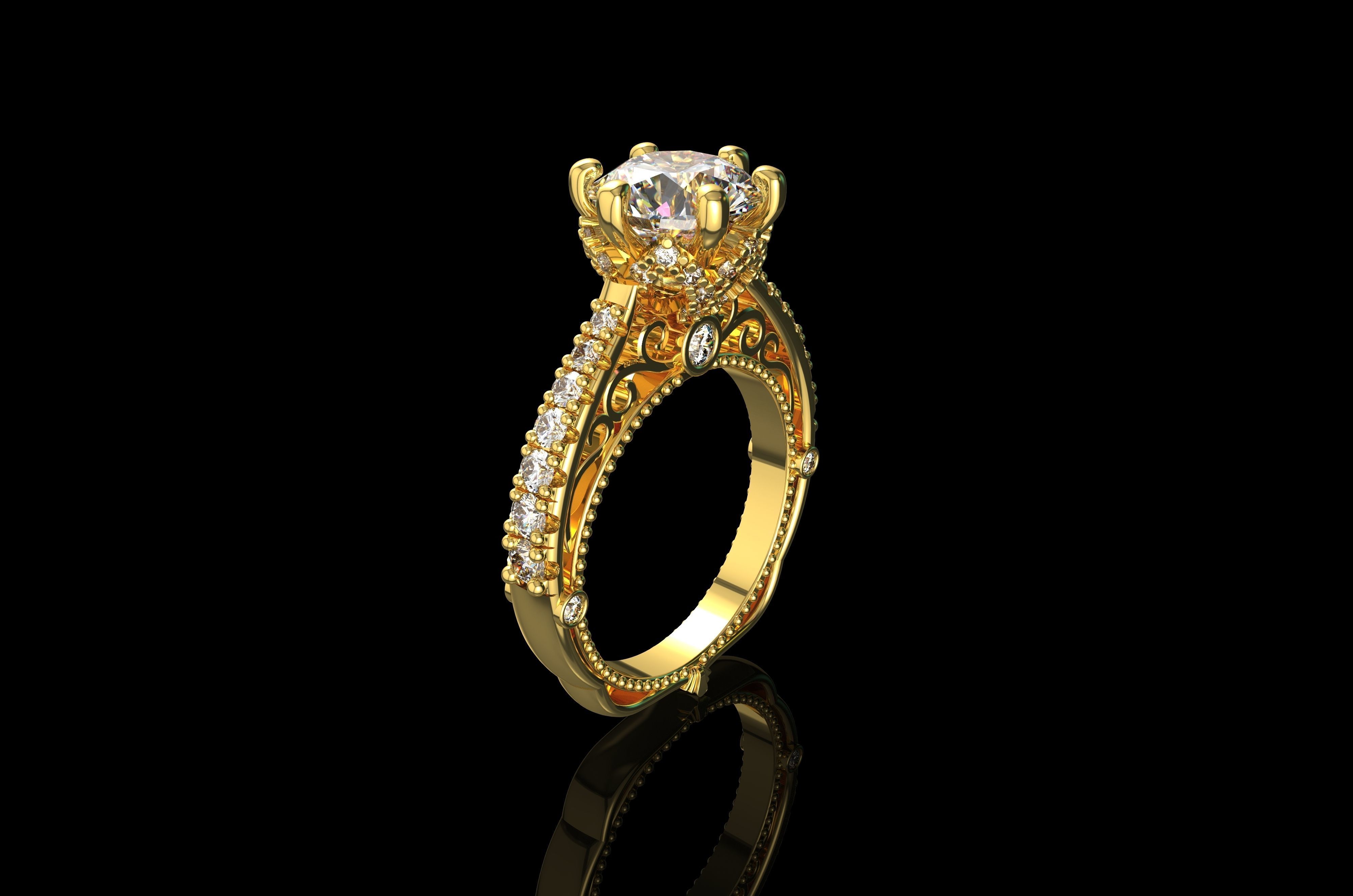 Gold N651 3D print model_2