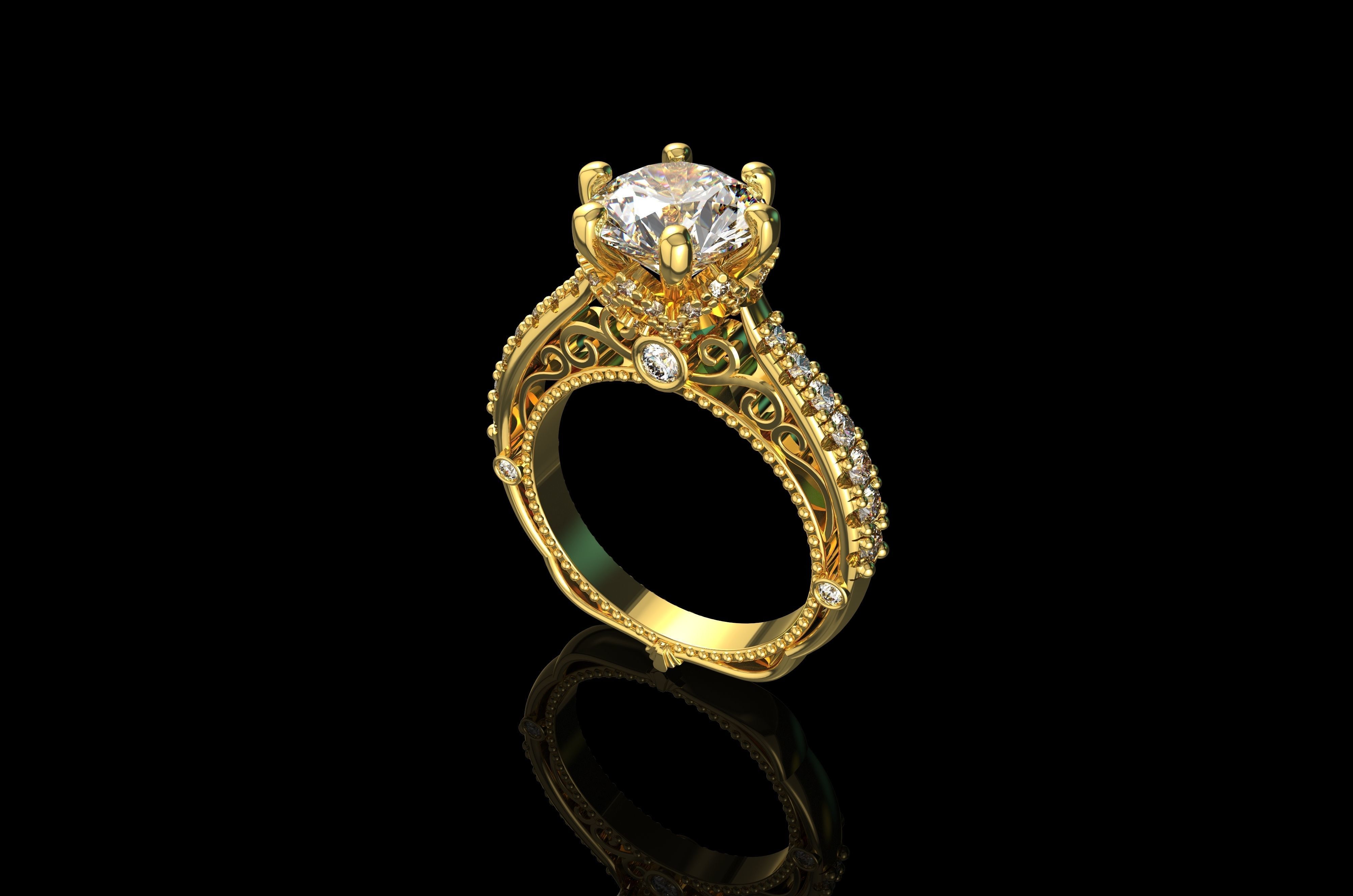 Gold N651 3D print model_7