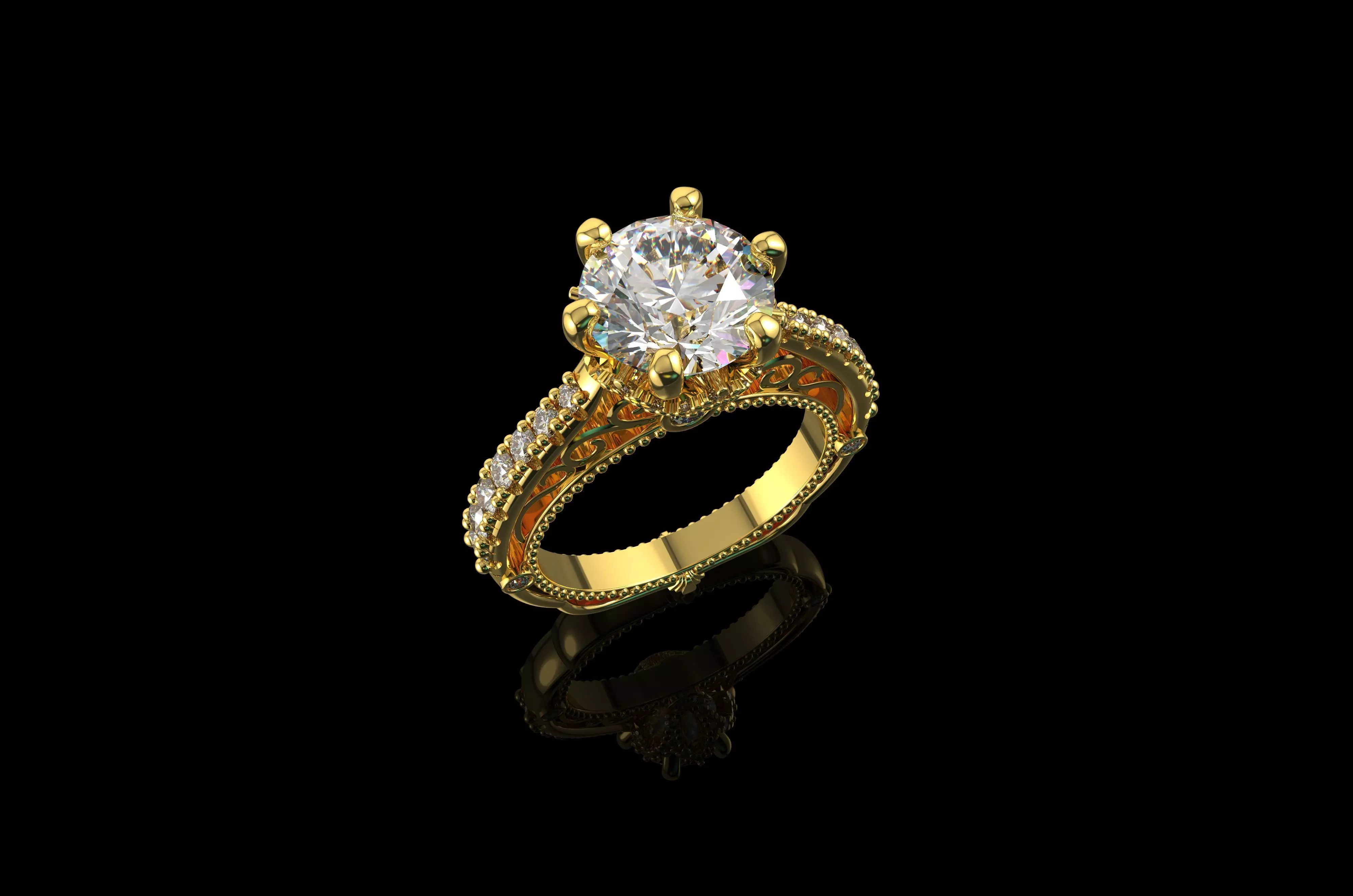 Gold N651 3D print model_0