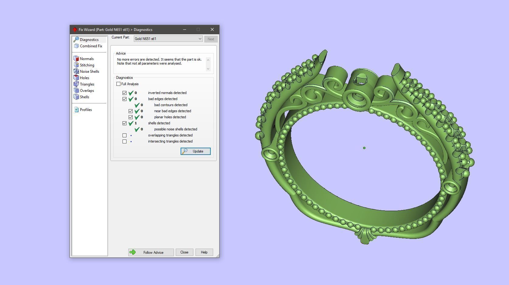 Gold N651 3D print model_15
