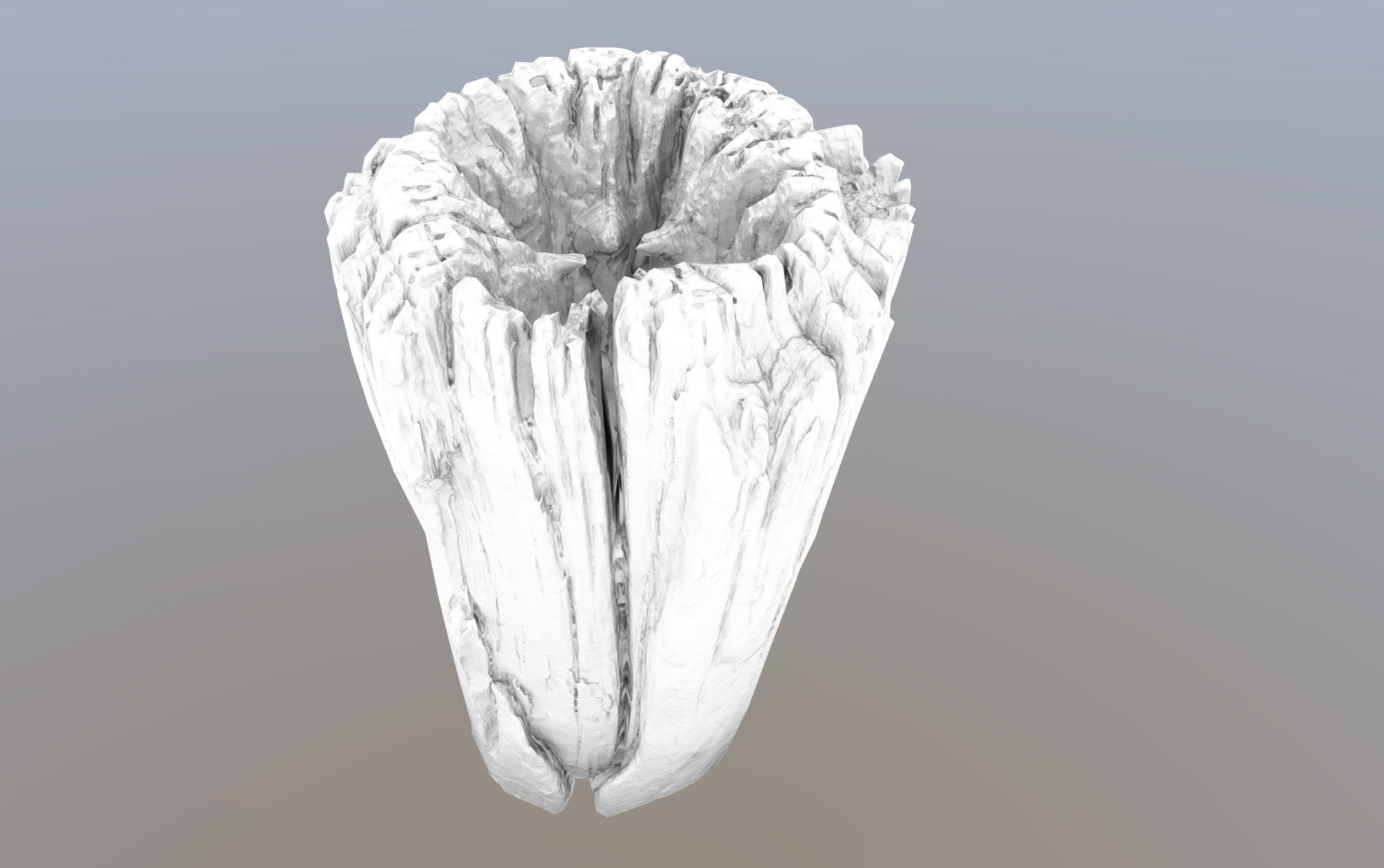 Wooden pole from a seaside Low-poly 3D model_33