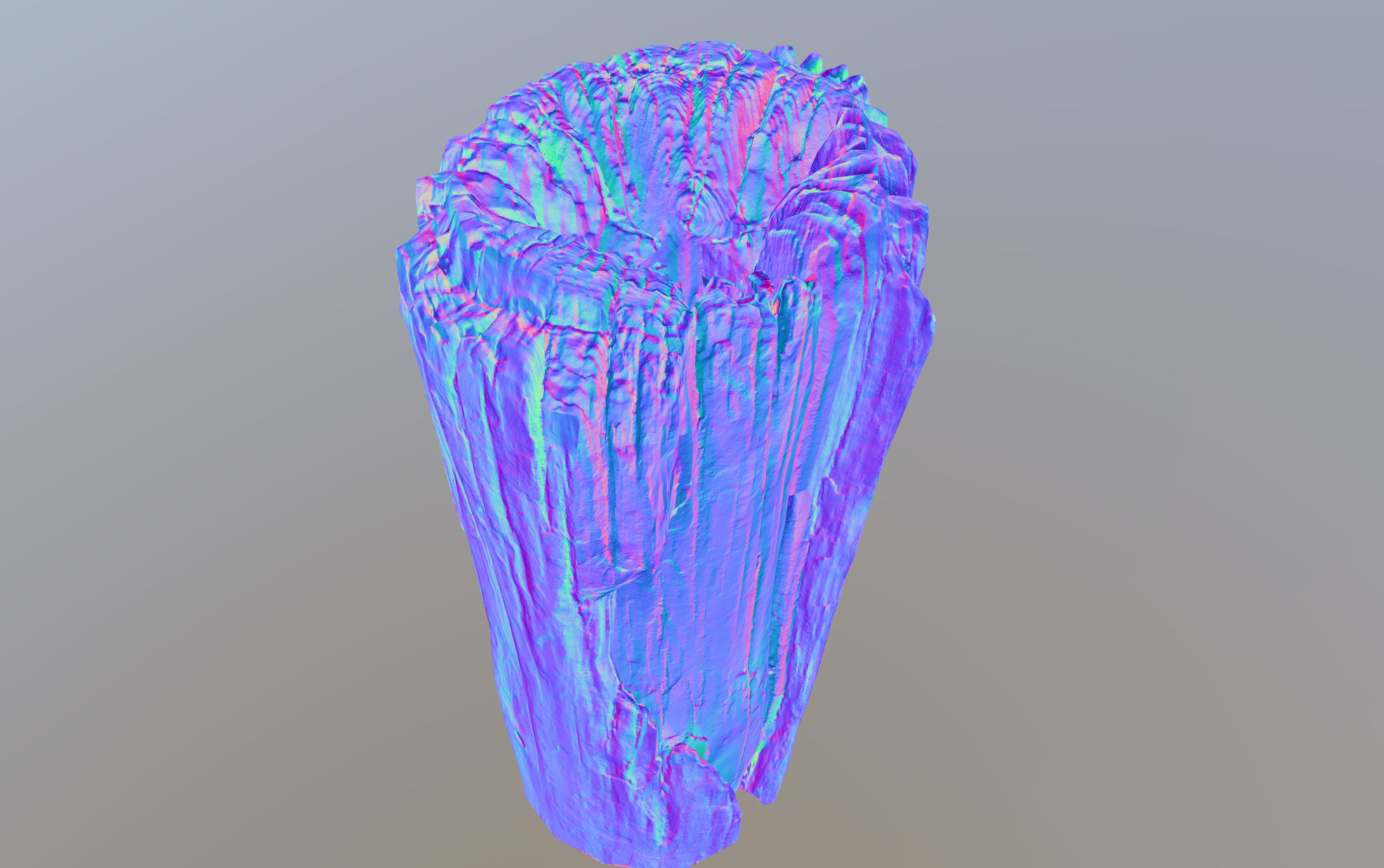 Wooden pole from a seaside Low-poly 3D model_36