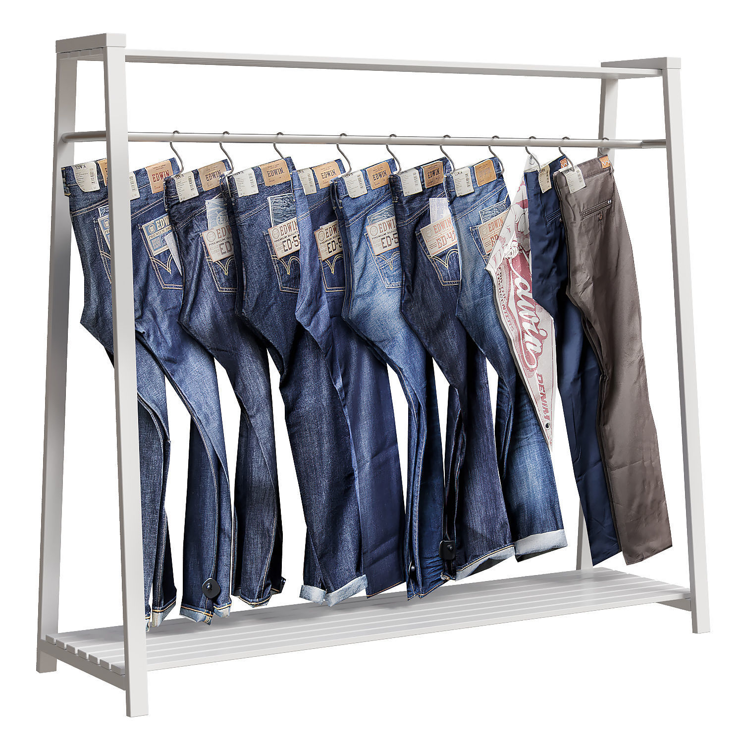 Stand with Jeans 3D model_1