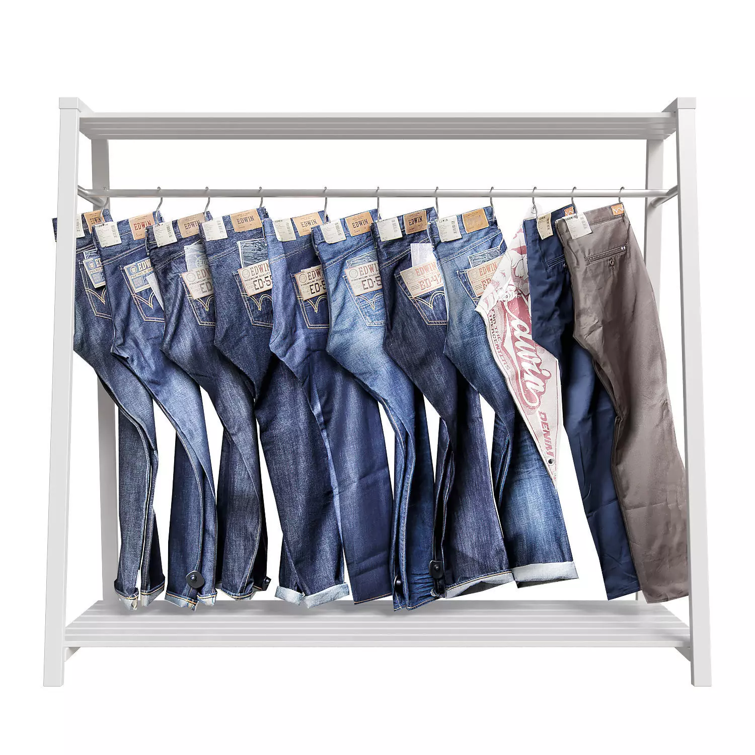 Stand with Jeans 3D model_0