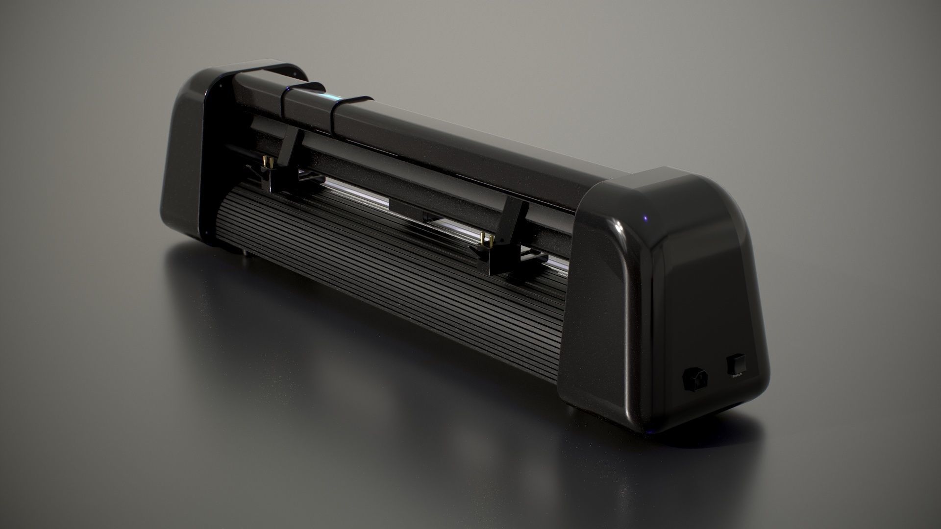 Cutting Plotter Machine Low-poly 3D model_3