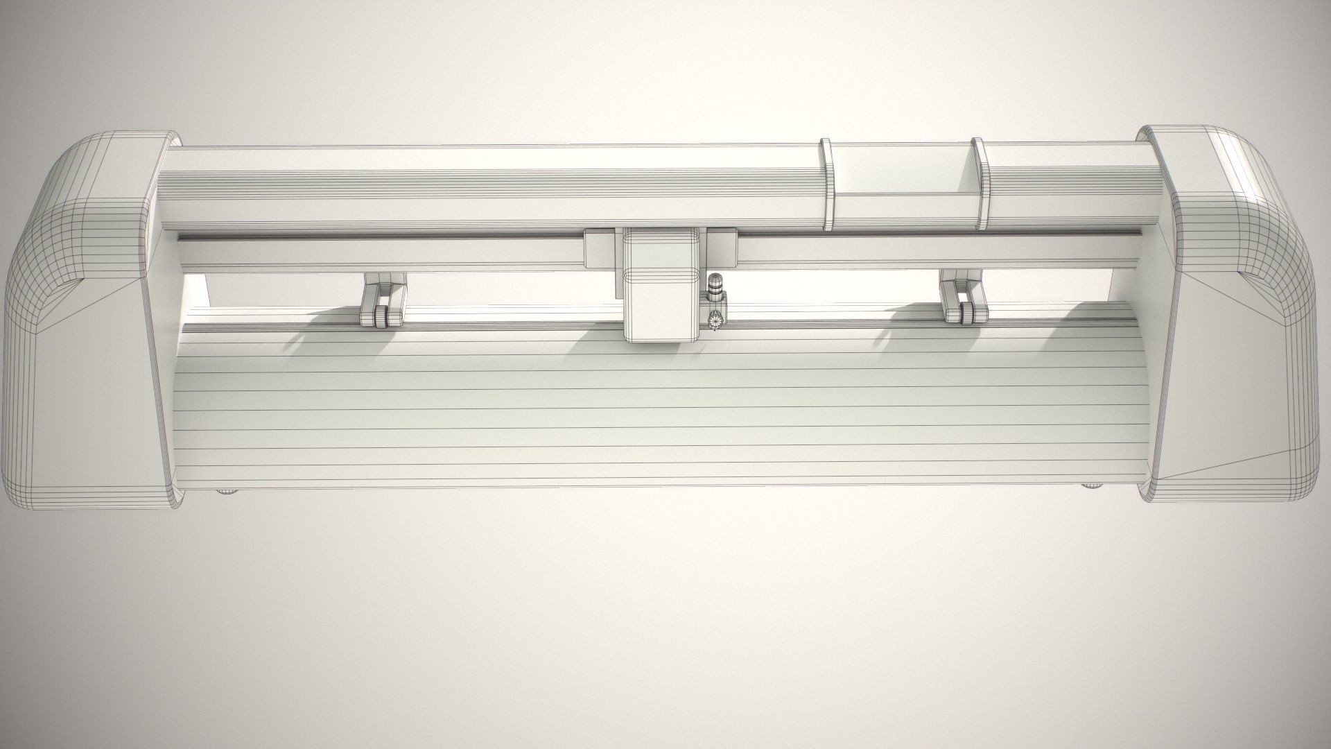 Cutting Plotter Machine Low-poly 3D model_11