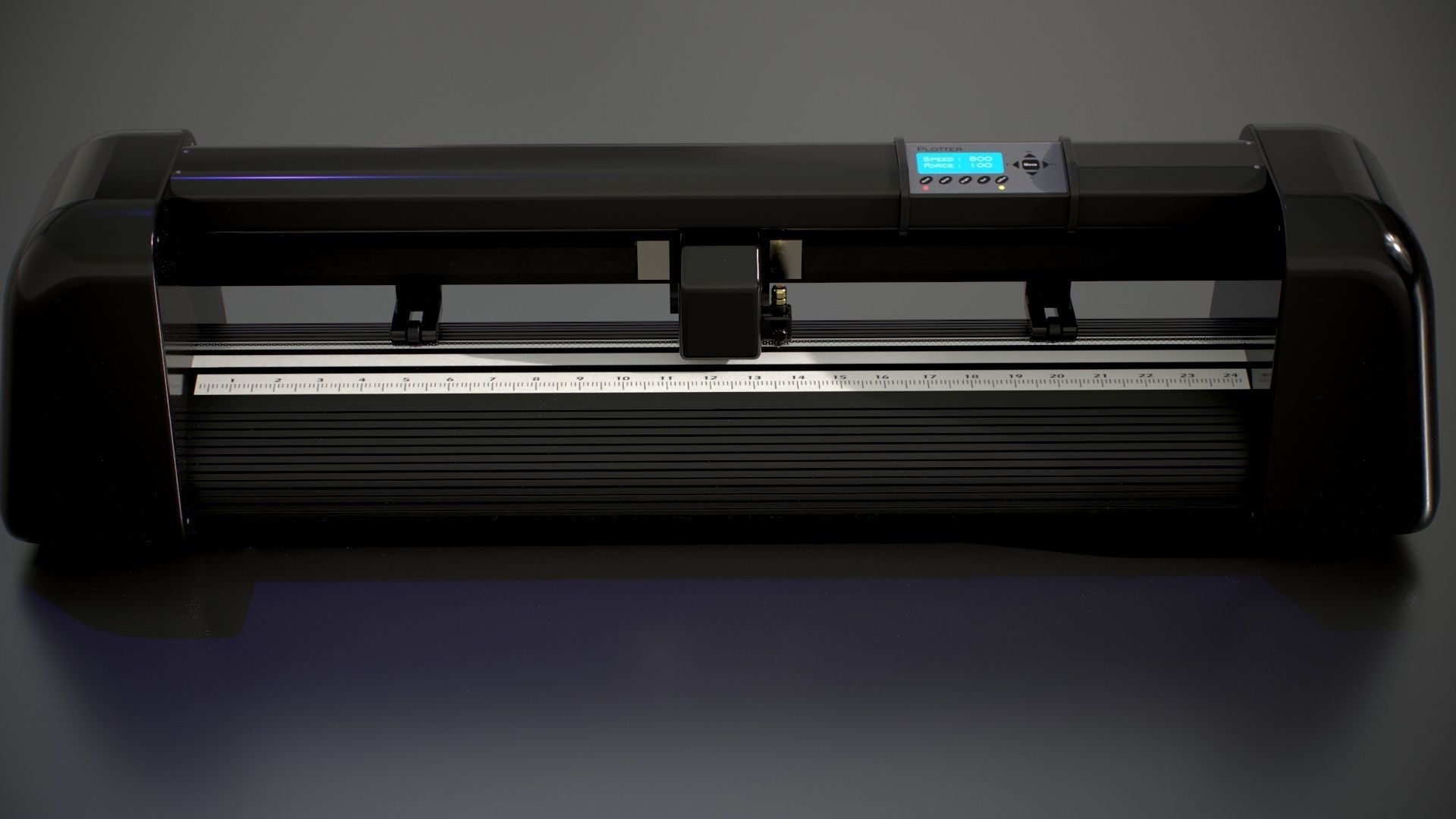 Cutting Plotter Machine Low-poly 3D model_10