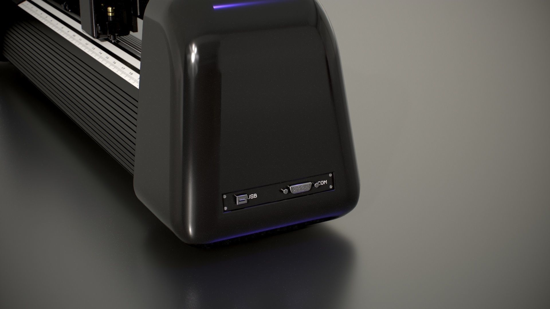 Cutting Plotter Machine Low-poly 3D model_6