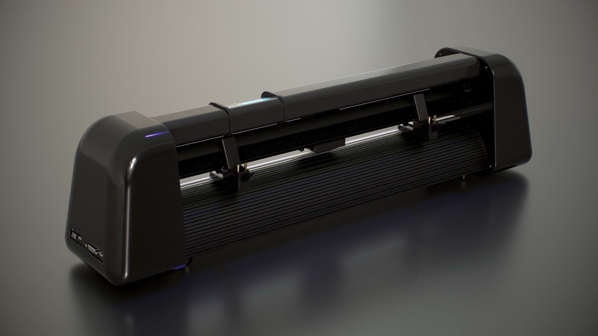 Cutting Plotter Machine Low-poly 3D model_4