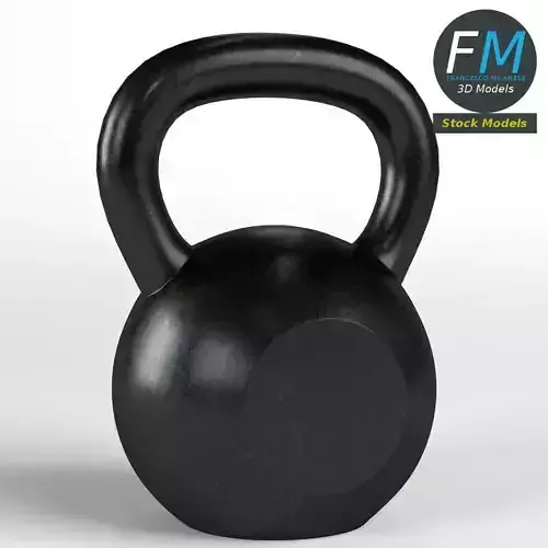 Kettlebell gym equipment 3D model