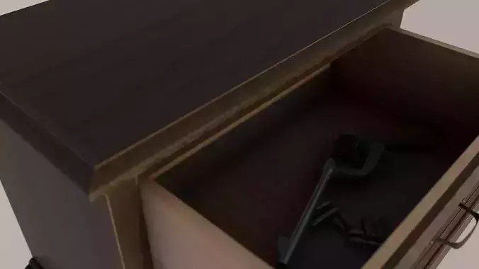 Revolver with wooden handle