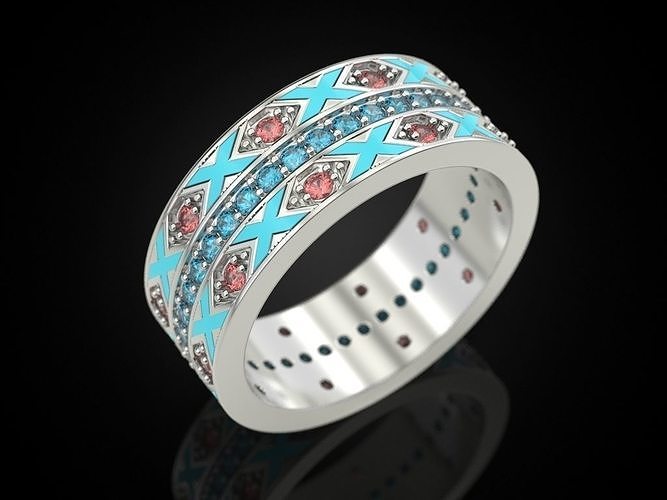 Wedding ring 73 Free 3D print model