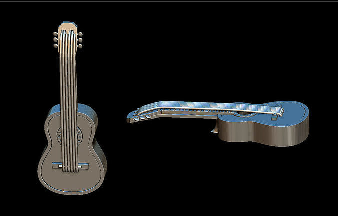 Guitar pendant 3D print model
