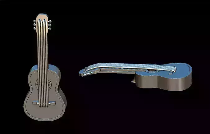 Guitar pendant 3D print model