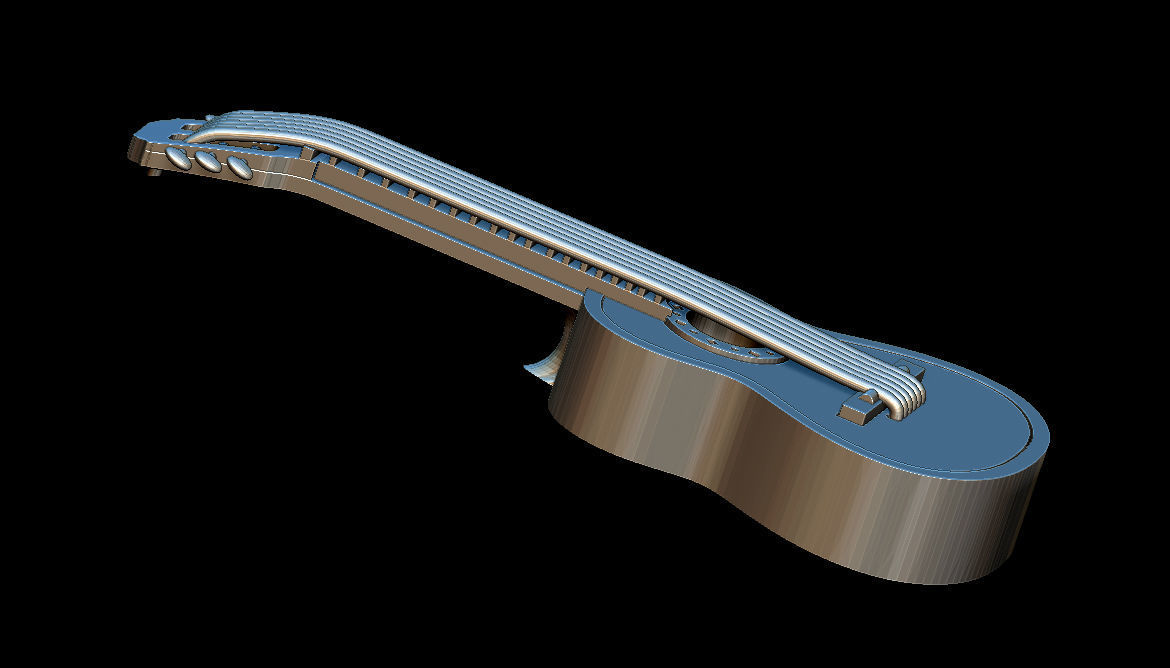 Guitar pendant 3D print model_5