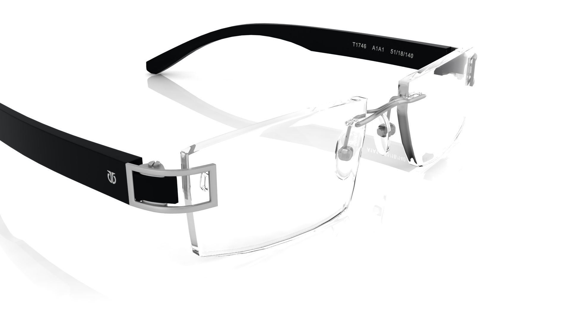Eyeglasses for Men and Women 3D print model_3