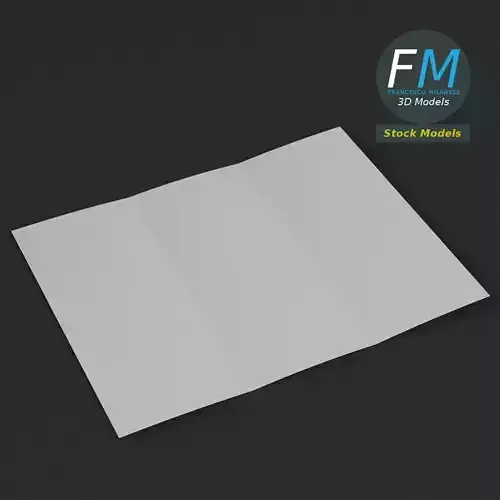 Trifold mockup open